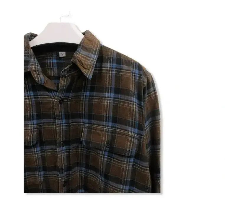 Flannel × Japanese Brand Japanese Brand Uniqlo Plaid Tartan Flannel Shirt 👕 Size US M / EU 48-50 / 2 - 2 Thumbnail