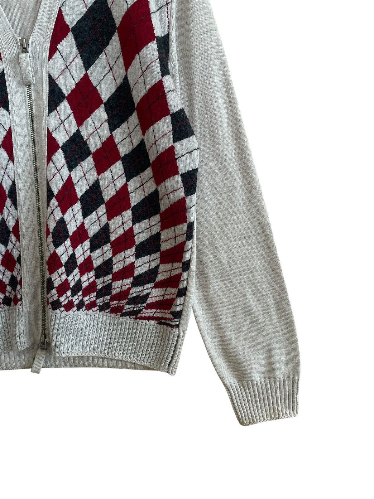 Jean Paul Gaultier Vintage Jean Paul Gaultier Argyle Wool Knit Blouson 2000s Size US M / EU 48-50 / 2 - 5 Thumbnail