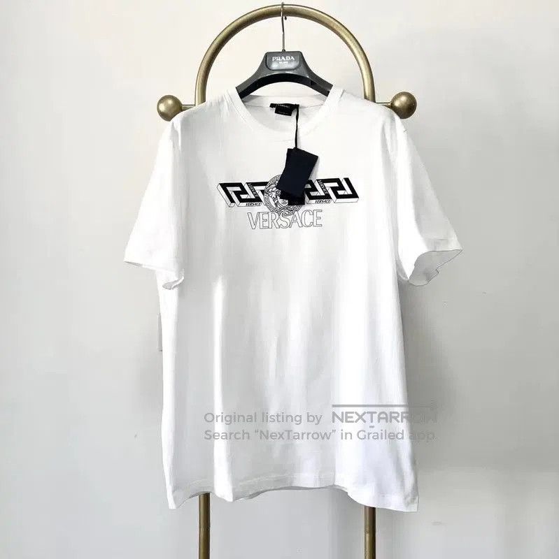 Versace Versace Men's Summer White Cotton T-Shirt . Size US XXL / EU 58 / 5 - 1 Thumbnail