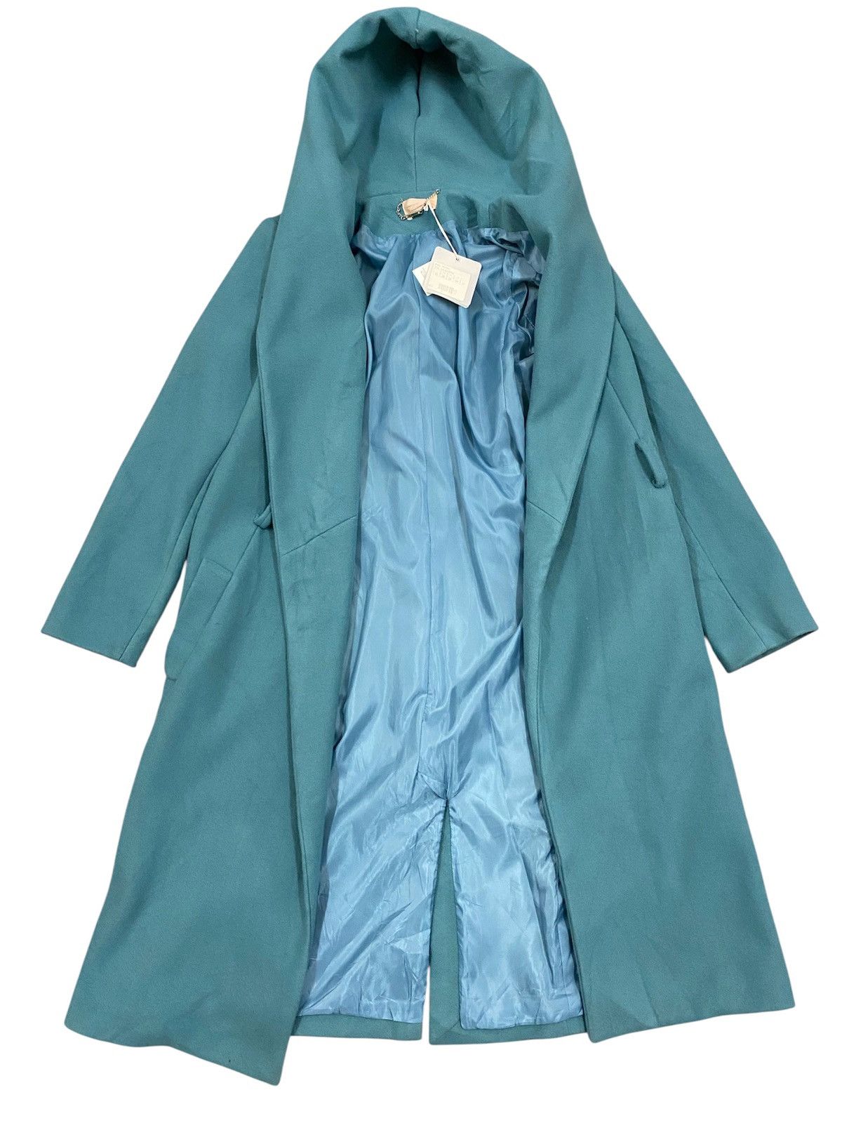 Japanese Brand Ellei Donna Wool Coat Jacket - Riviera Colour Size S / US 4 / IT 40 - 1 Thumbnail