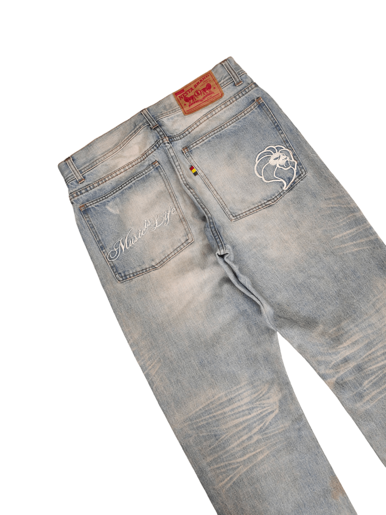 Comme des Garcons × Undercover Nesta Brand Distress Faded Clawmark Jeans Undercover Style Size US 32 / EU 48 - 6 Thumbnail