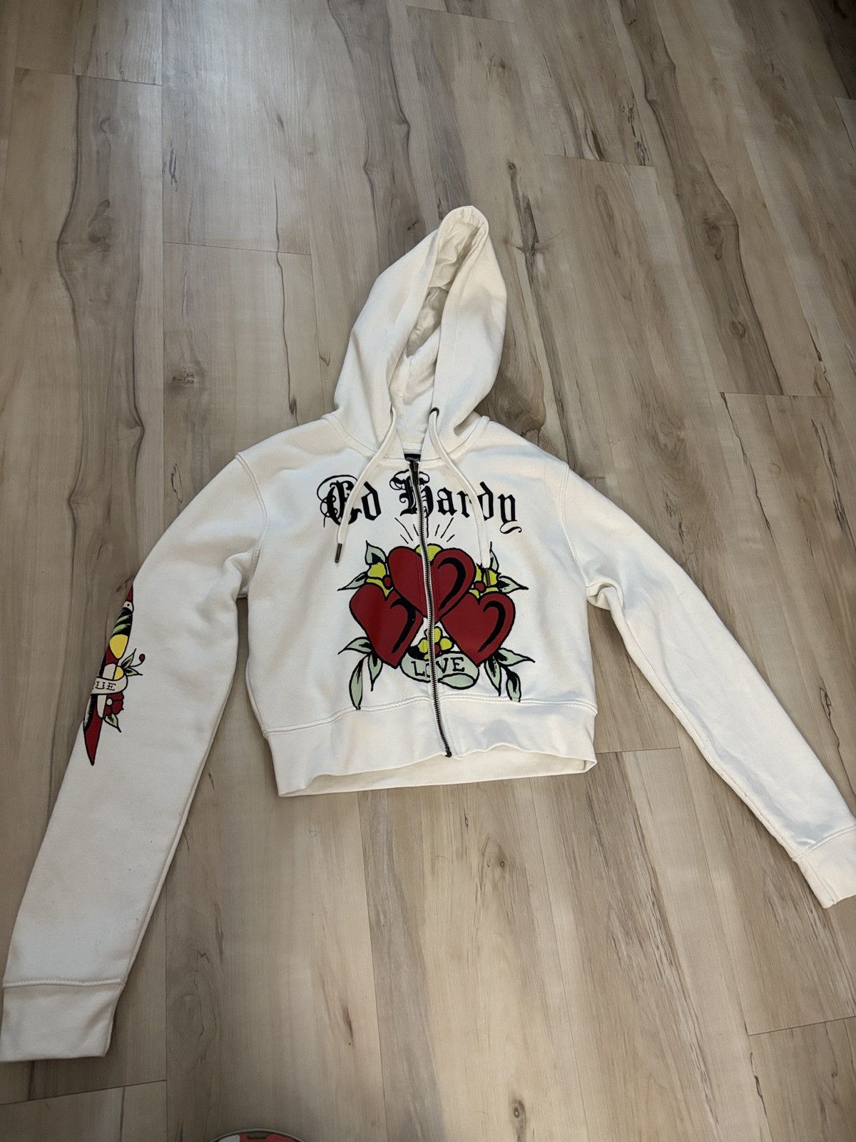 Ed Hardy Ed Hardy Cropped Hoodie Size L / US 10 / IT 46 - 3 Thumbnail