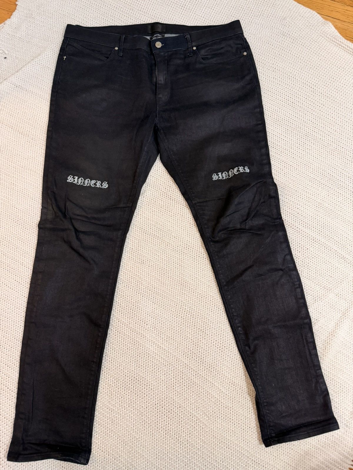Rta RTA Navy Blue “Sinners” Skinny Jeans Size US 36 / EU 52 - 1 Thumbnail