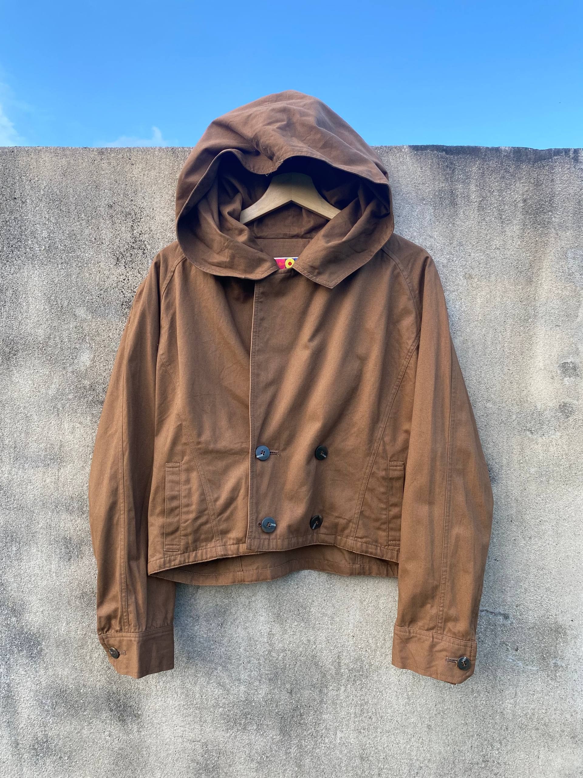 Enrico Coveri Vintage Enrico Coveri Hooded Crop Jacket Size M / US 6-8 / IT 42-44 - 1 Thumbnail