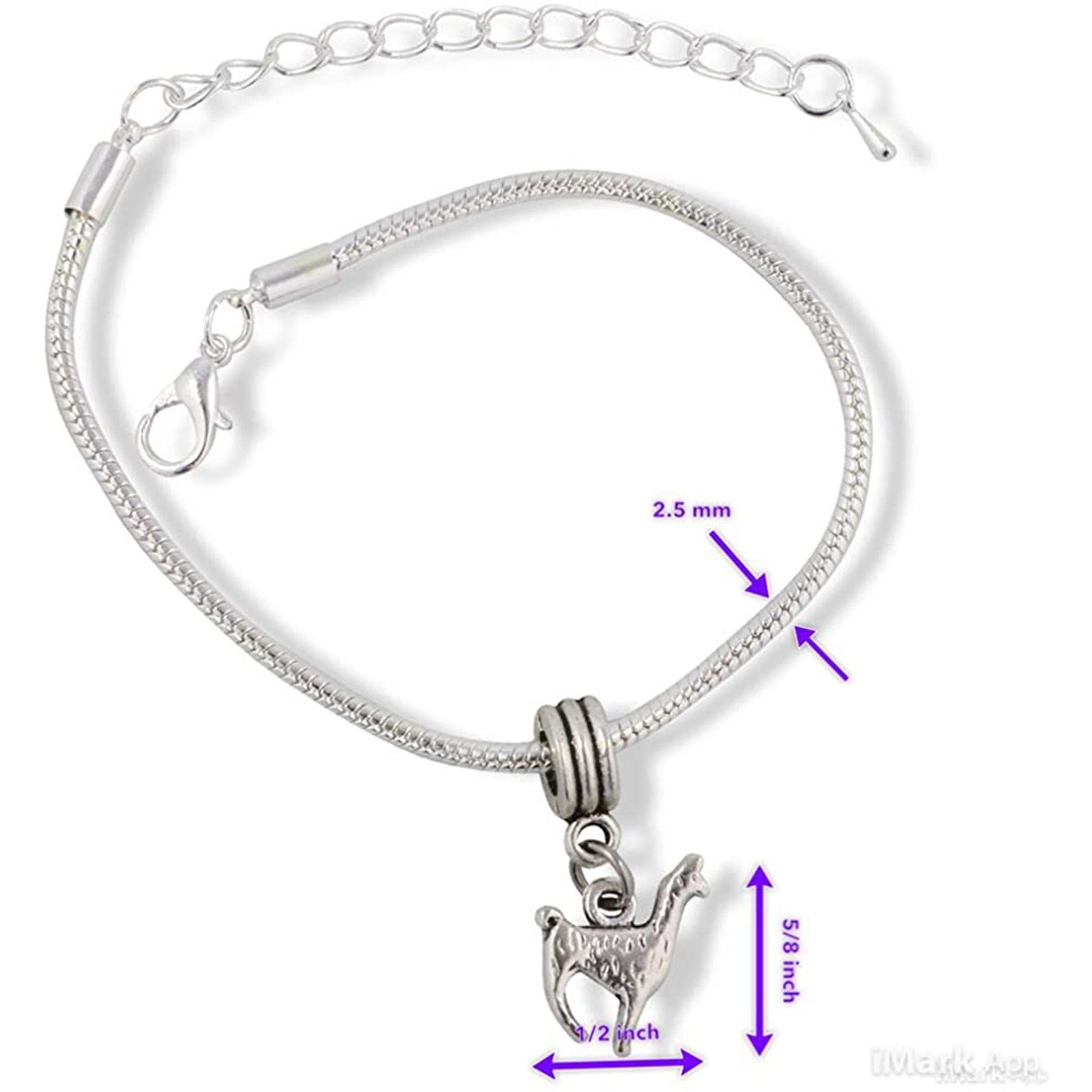 & Other Stories Llama Bracelet with Llama Charm Alpaca Jewelry Gift Size ONE SIZE - 2 Thumbnail