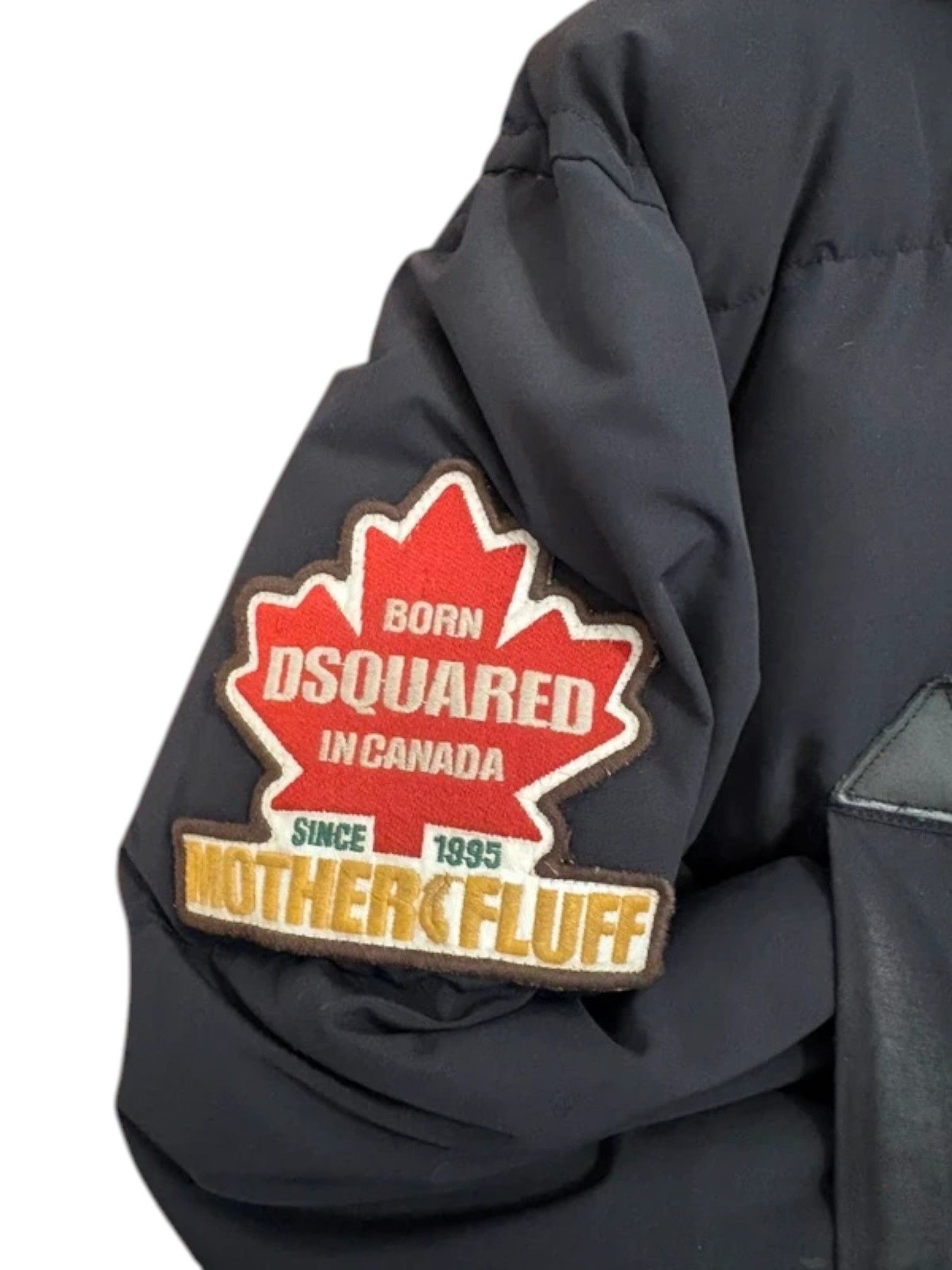 Dsquared2 Dsquared² “Mother Fluff” Patch Down Jacket with Fur Hood Size US M / EU 48-50 / 2 - 4 Thumbnail