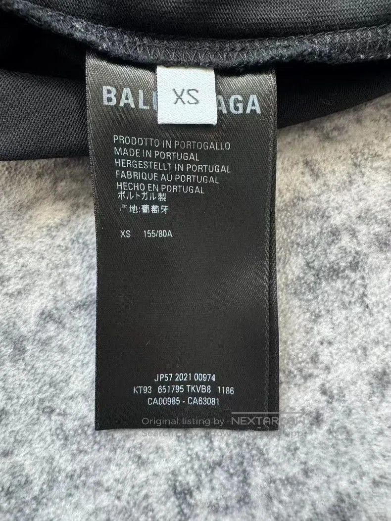 Balenciaga Balenciaga Black Distressed Short Sleeve. Size US XS / EU 42 / 0 - 5 Thumbnail