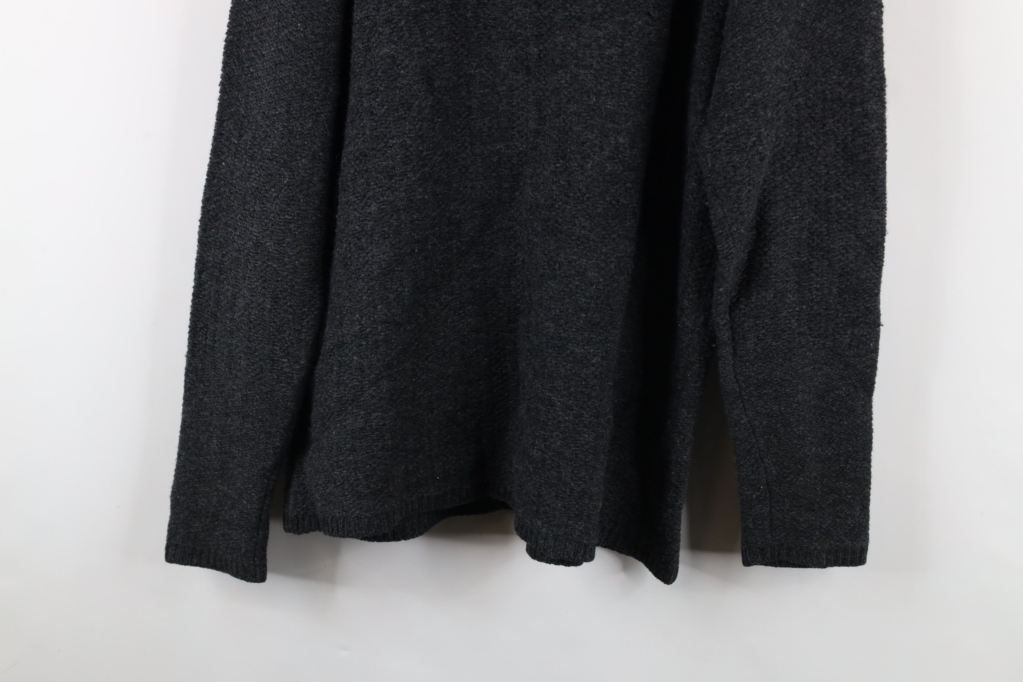 Vintage Vintage 90s Streetwear Ribbed Wool Knit Sweater Gray Size L / US 10 / IT 46 - 12 Thumbnail