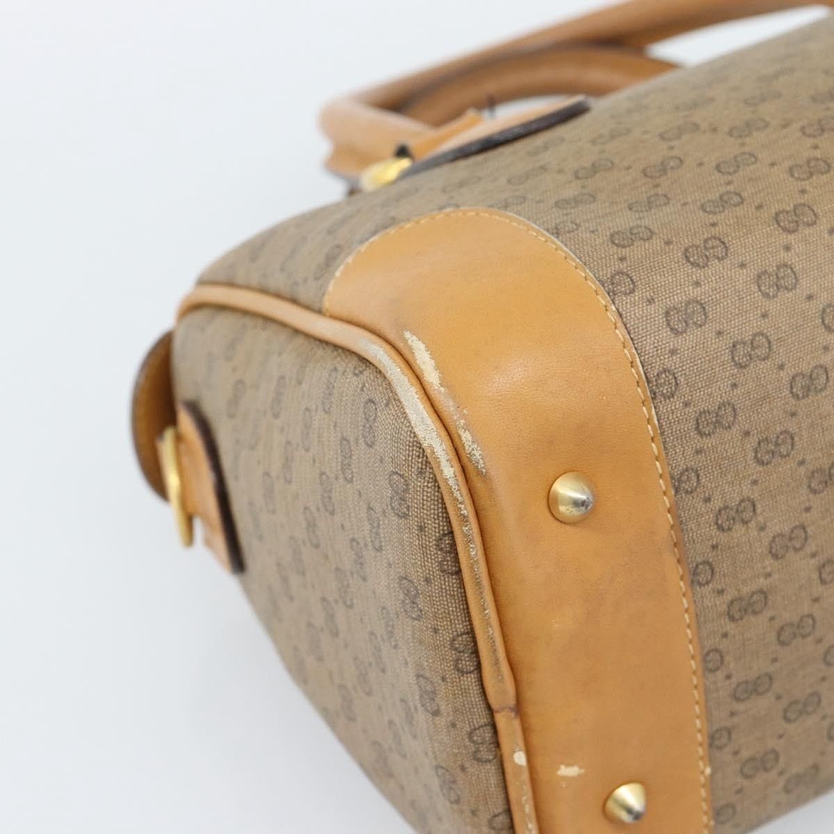 Gucci Gucci Micro GG Supreme Boston Bag Beige Size ONE SIZE - 9 Thumbnail