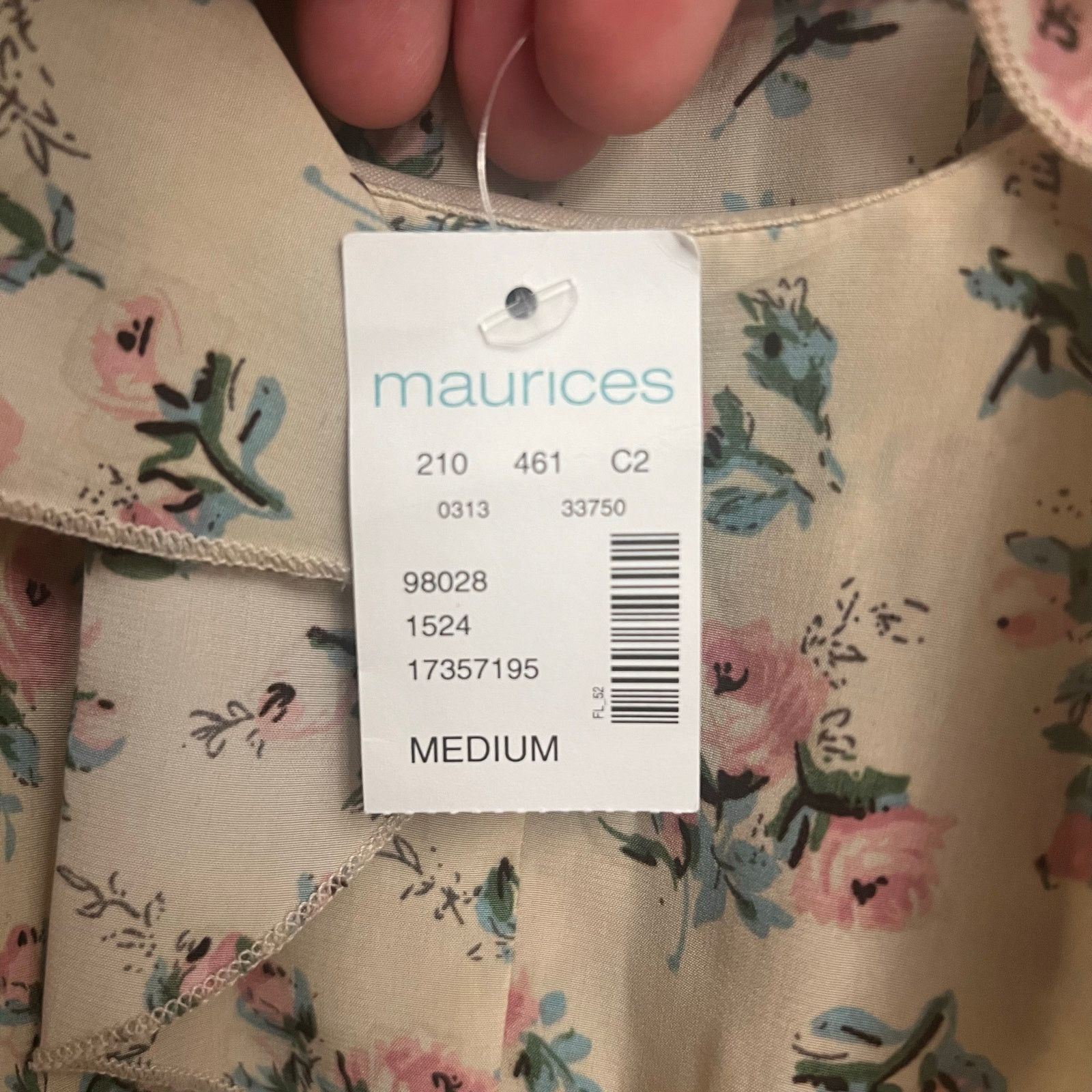Other NWT Maurices Lightweight Mesh Ruffle Dress Medium Floral Size M / US 6-8 / IT 42-44 - 13 Thumbnail