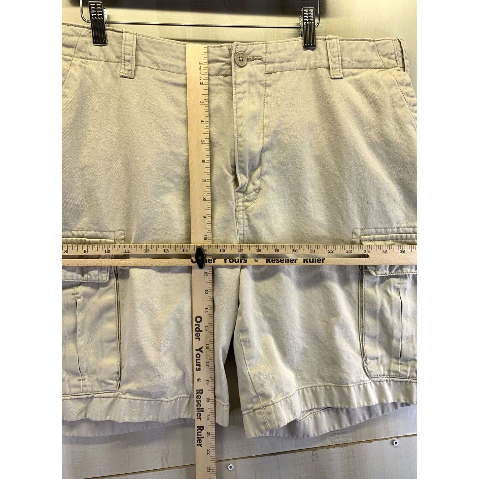 Nautica Nautica Mens Cargo Shorts Cotton Tan Brown 40-7415 Regular Size 40 Spring Summer Fall Cargo Mens Shorts Size US 40 / EU 56 - 3 Thumbnail