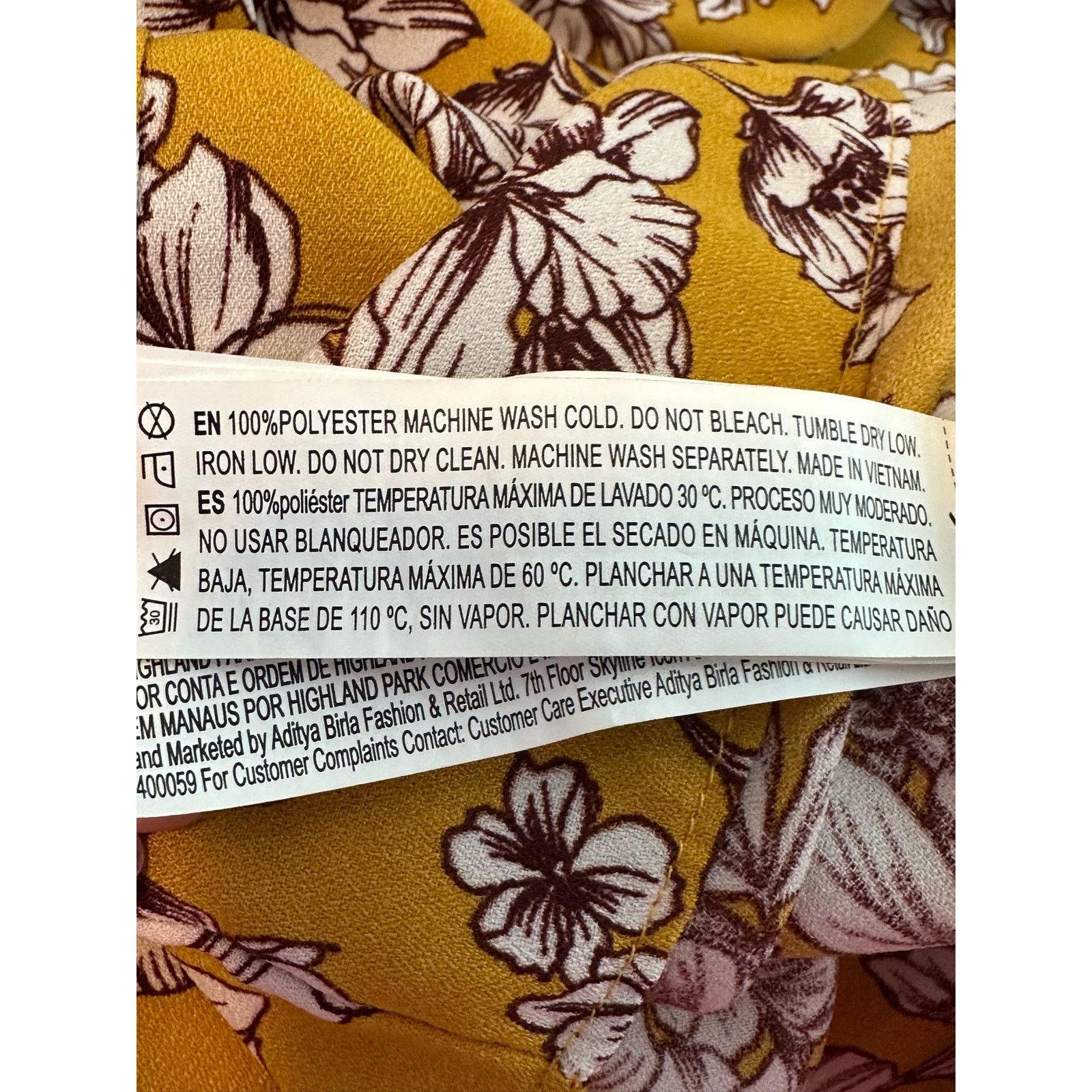 Forever 21 Forever 21 yellow floral long sleeves boho blouse size Large Size L / US 10 / IT 46 - 4 Thumbnail