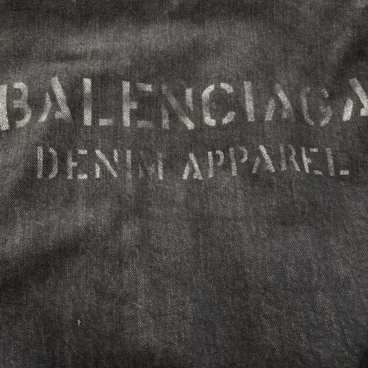Balenciaga Balenciaga Retro-style faded gray cotton jacket with lette Size US S / EU 44-46 / 1 - 6 Thumbnail