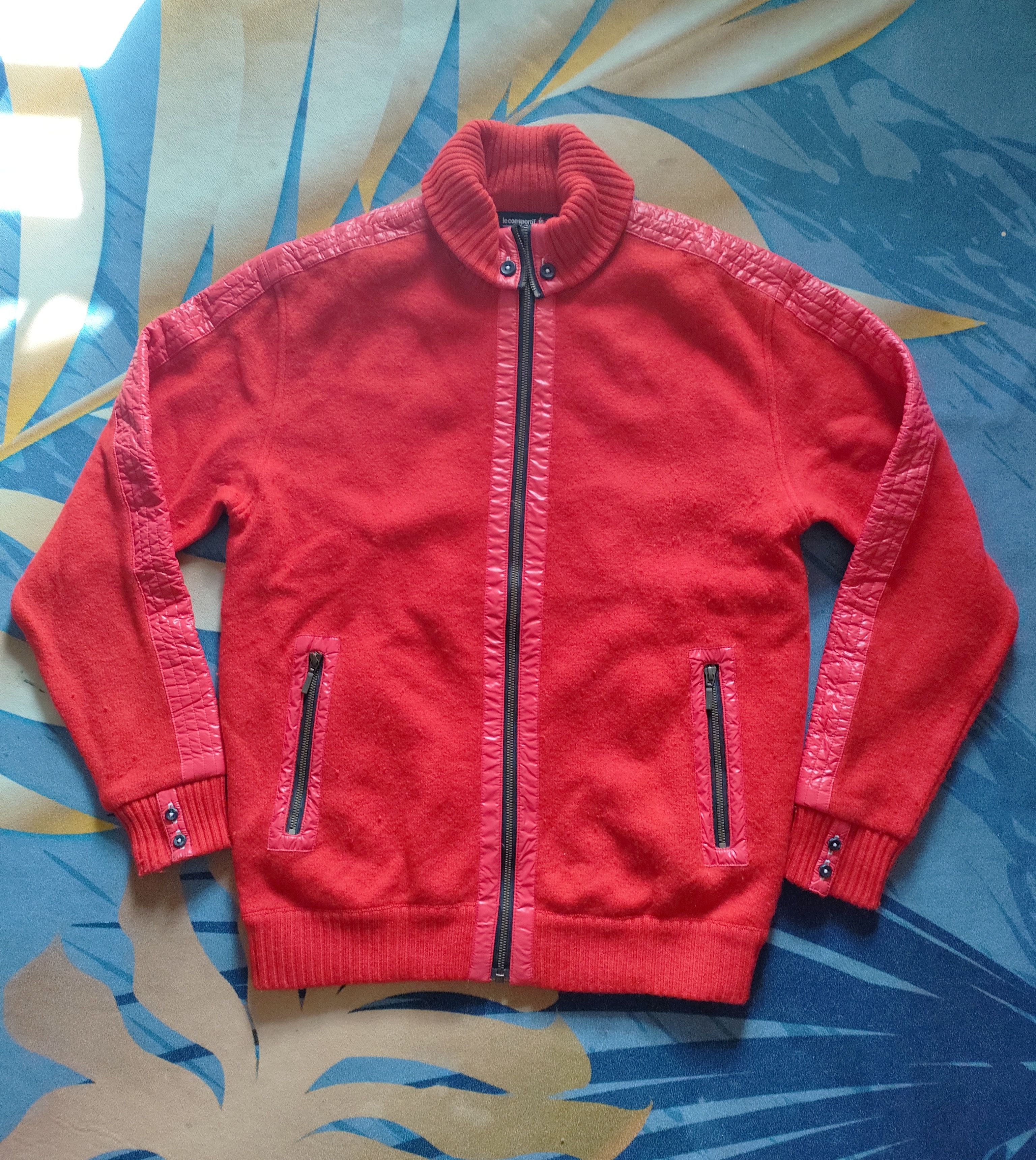 Le Coq Sportif × Vintage Le Coq Sportif Wool Streetwear Jacket Size US L / EU 52-54 / 3 - 10 Thumbnail