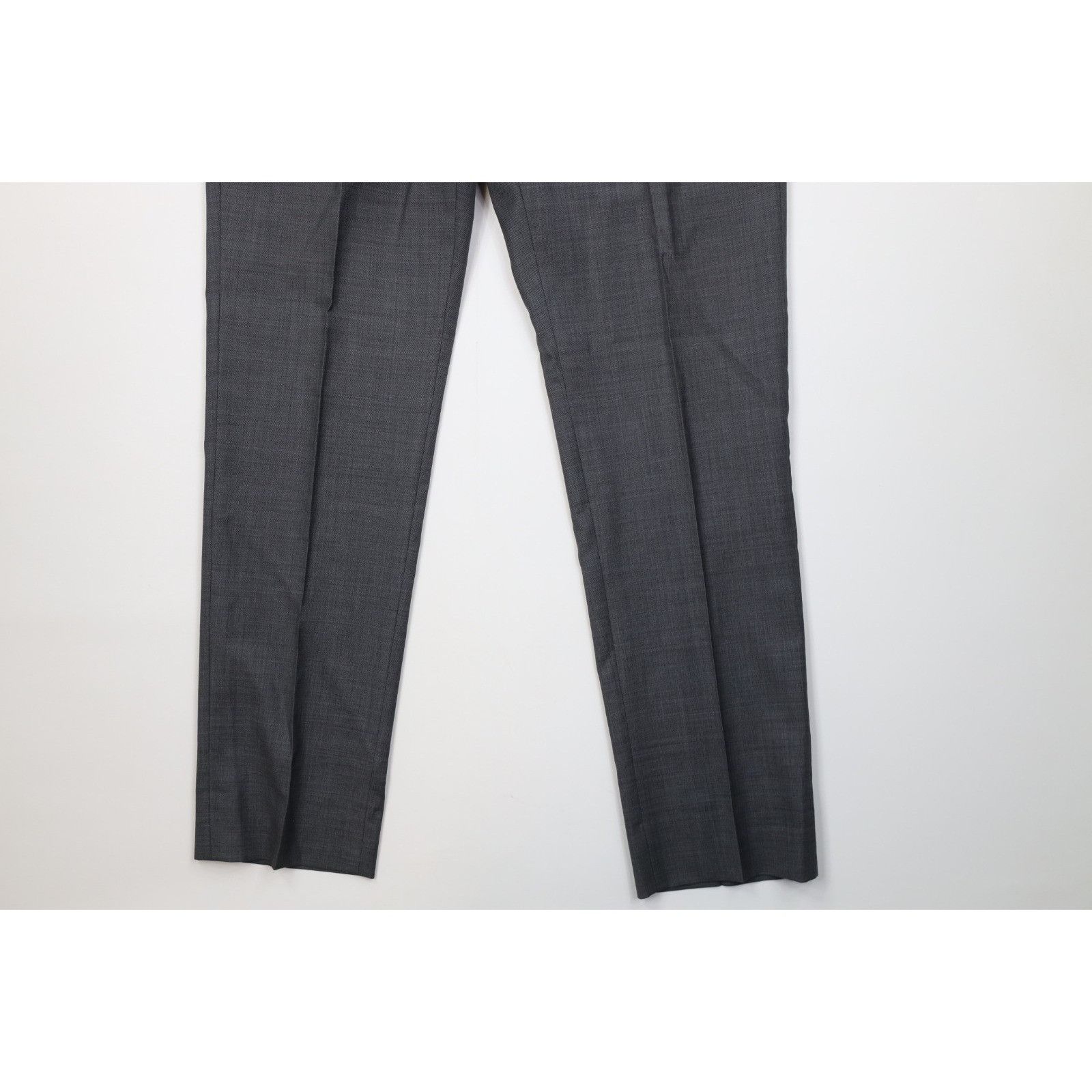 Calvin Klein Calvin Klein Extreme Slim Fit Wool 2 Piece Suit Wedding Size 40R - 13 Thumbnail