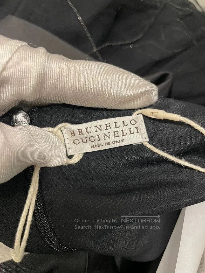 Brunello Cucinelli Brunello Cucinelli Black Beaded Dress. Size US M / EU 48-50 / 2 - 3 Thumbnail