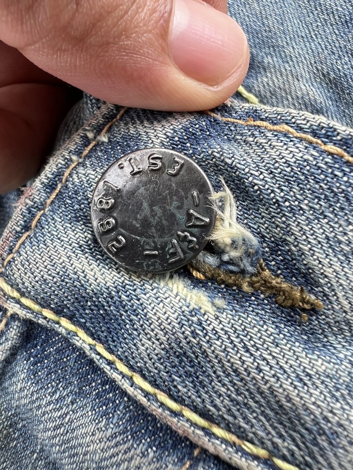 Abercrombie & Fitch × If Six Was Nine × Japanese Brand 💥Flare💥Vintage Abercrombie & Fitch Distress Jean Size US 31 - 13 Thumbnail