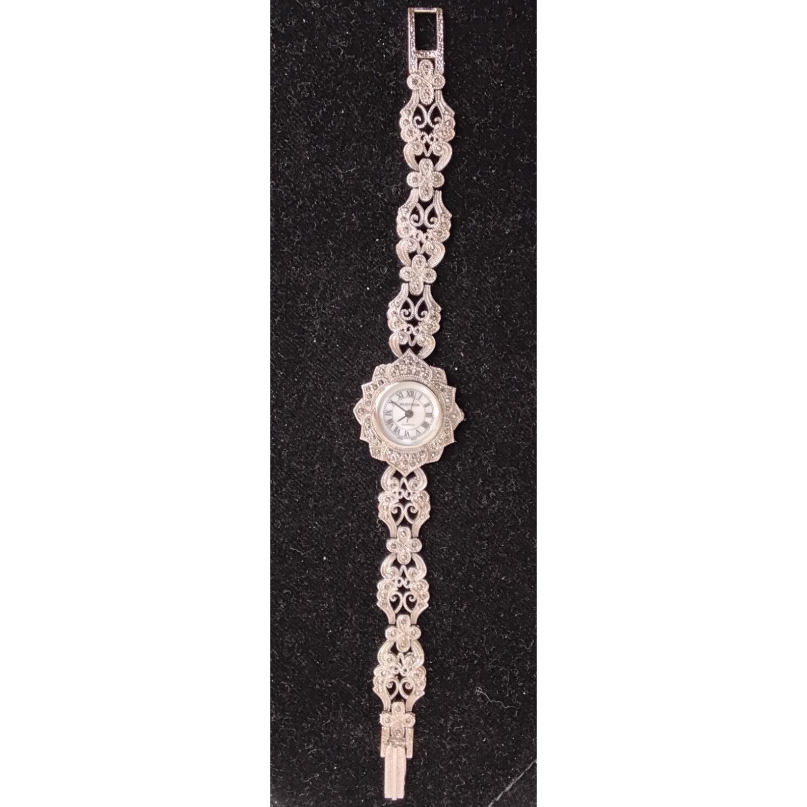 Other Majestron Ladies Watch Silver Tone Gemmed Vintage Hong Kong Size ONE SIZE - 3 Thumbnail