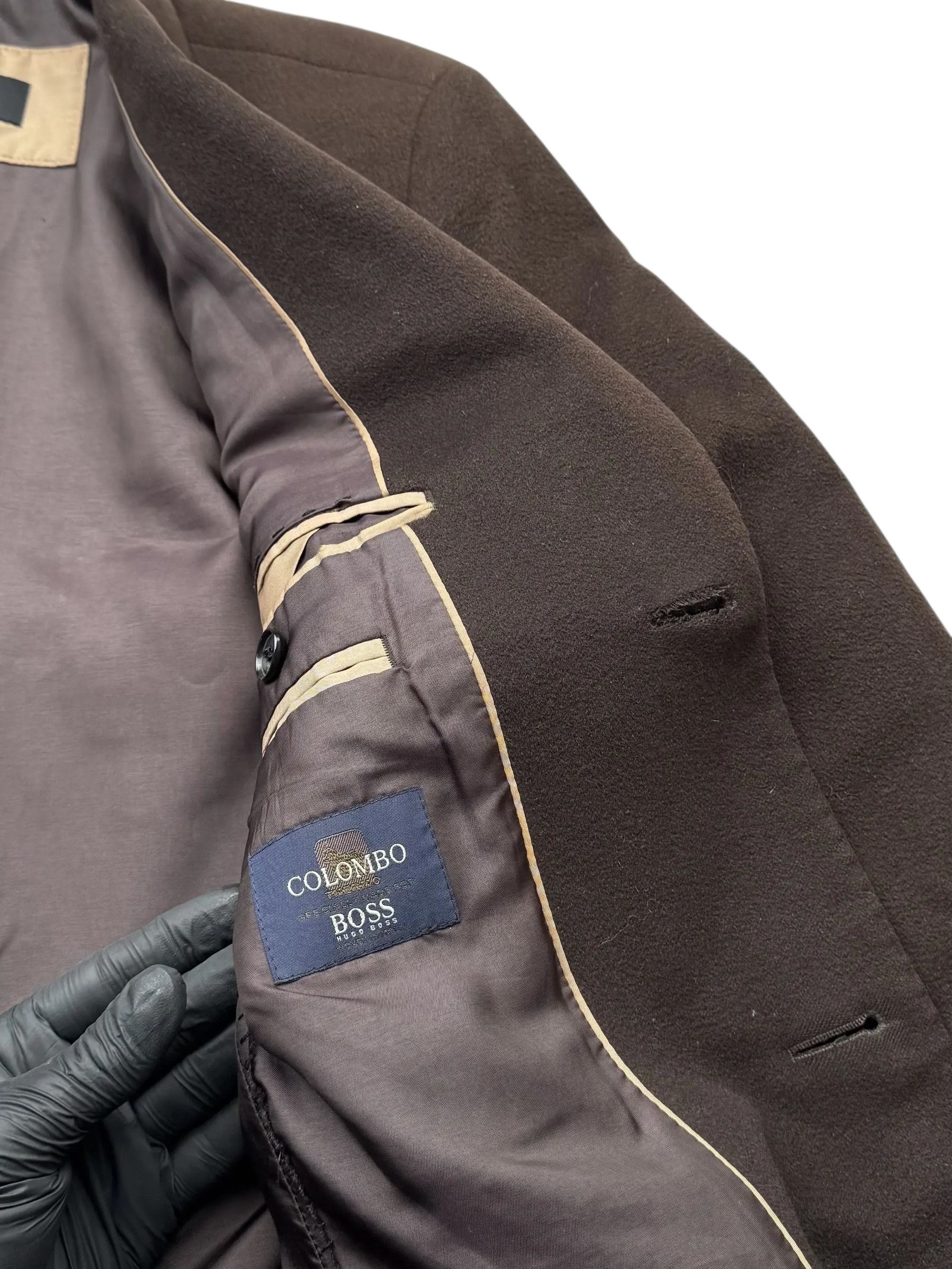 Hugo Boss Hugo Boss Vintage Distressed Wool Coat(V38) Size US S / EU 44-46 / 1 - 4 Thumbnail
