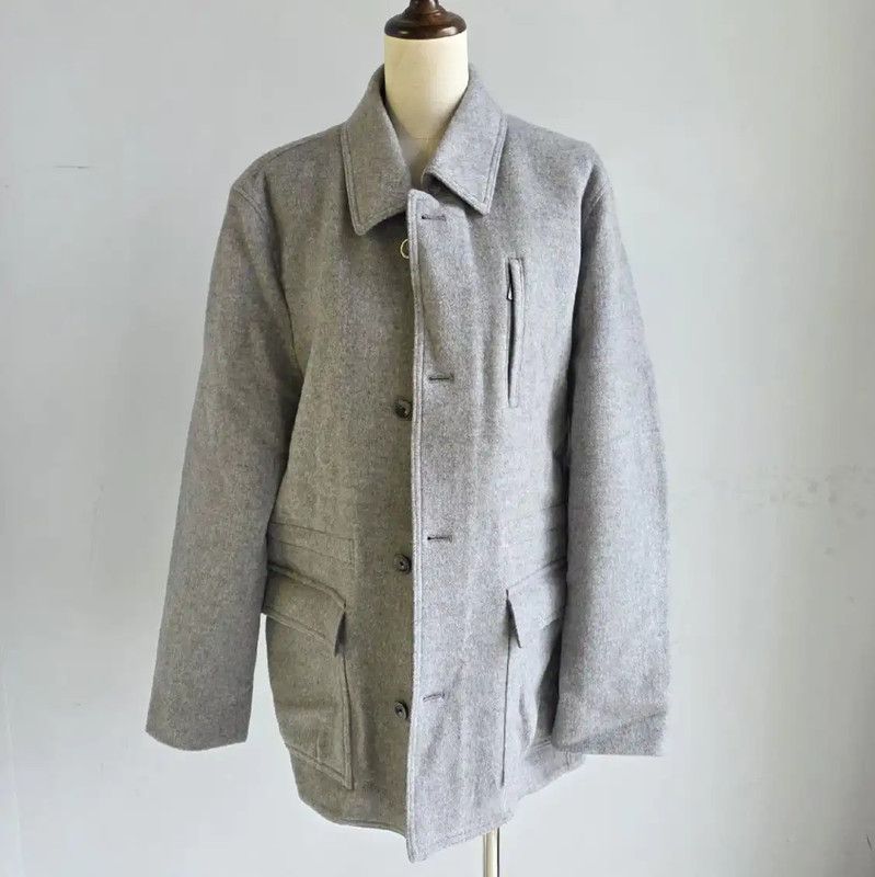 Lanvin Men's Wool Coat in Gray 0089