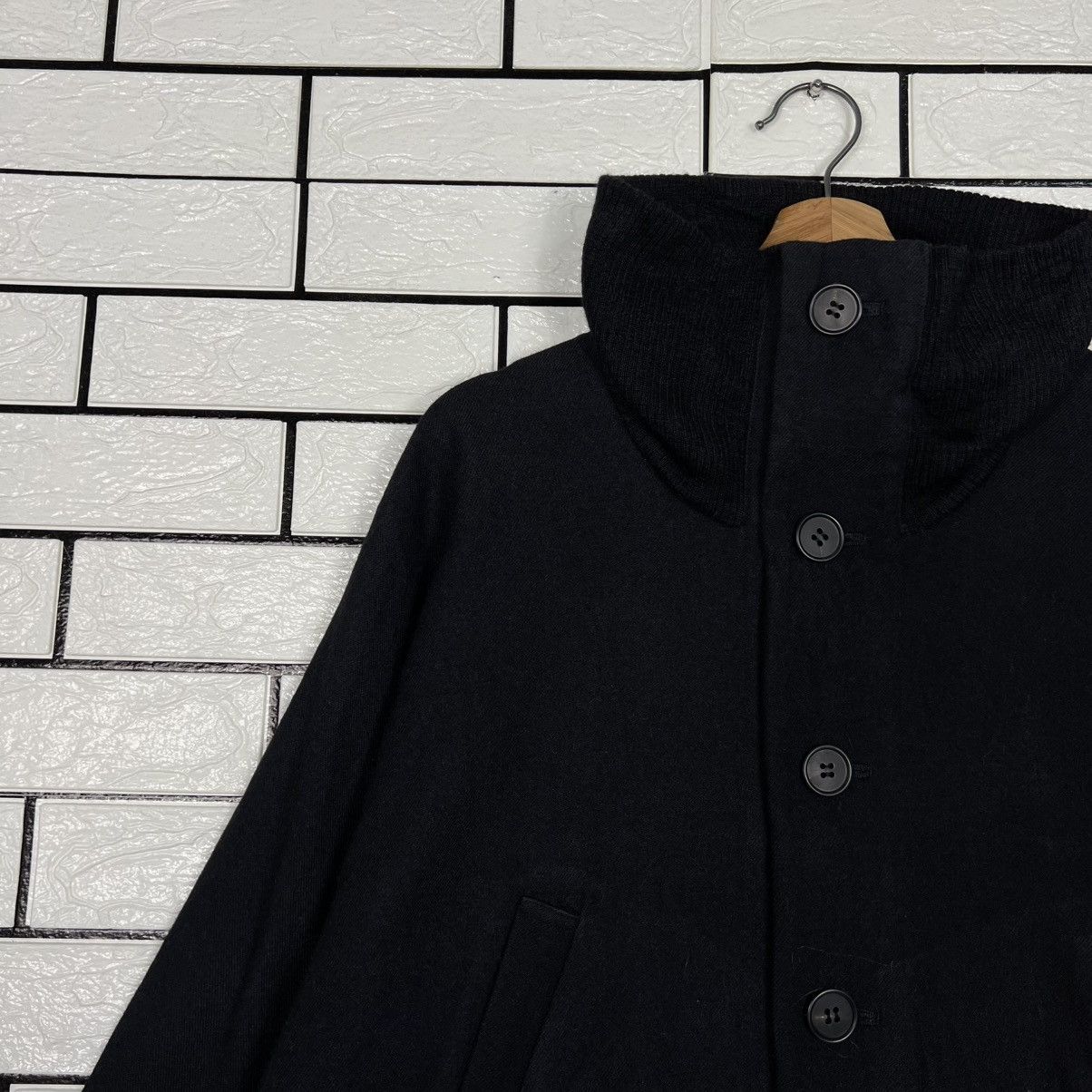 Japanese Brand FACTORY Made in Japan Stand Collar Wool Jacket #4117-C187 Size US S / EU 44-46 / 1 - 3 Thumbnail