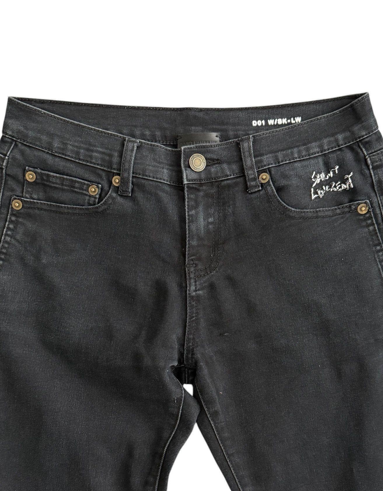 Saint Laurent Paris Saint Laurent Logo Skinny jeans Size US 27 - 3 Thumbnail