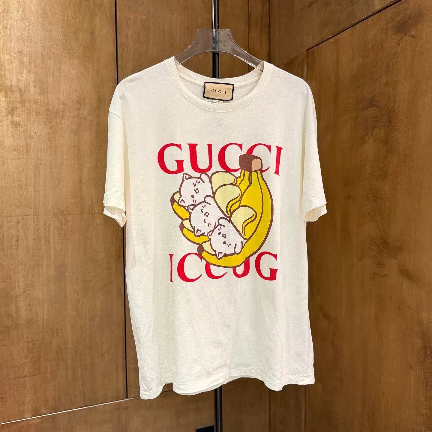 Gucci Gucci Beige T-Shirt M Women Size M / US 6-8 / IT 42-44 - 1 Thumbnail