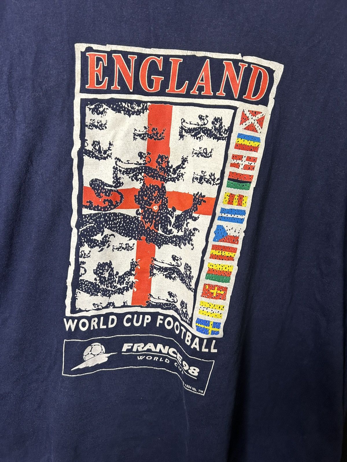 Vintage England France 98 World Cup Tee Vintage Soccer XL Size US XL / EU 56 / 4 - 2 Thumbnail
