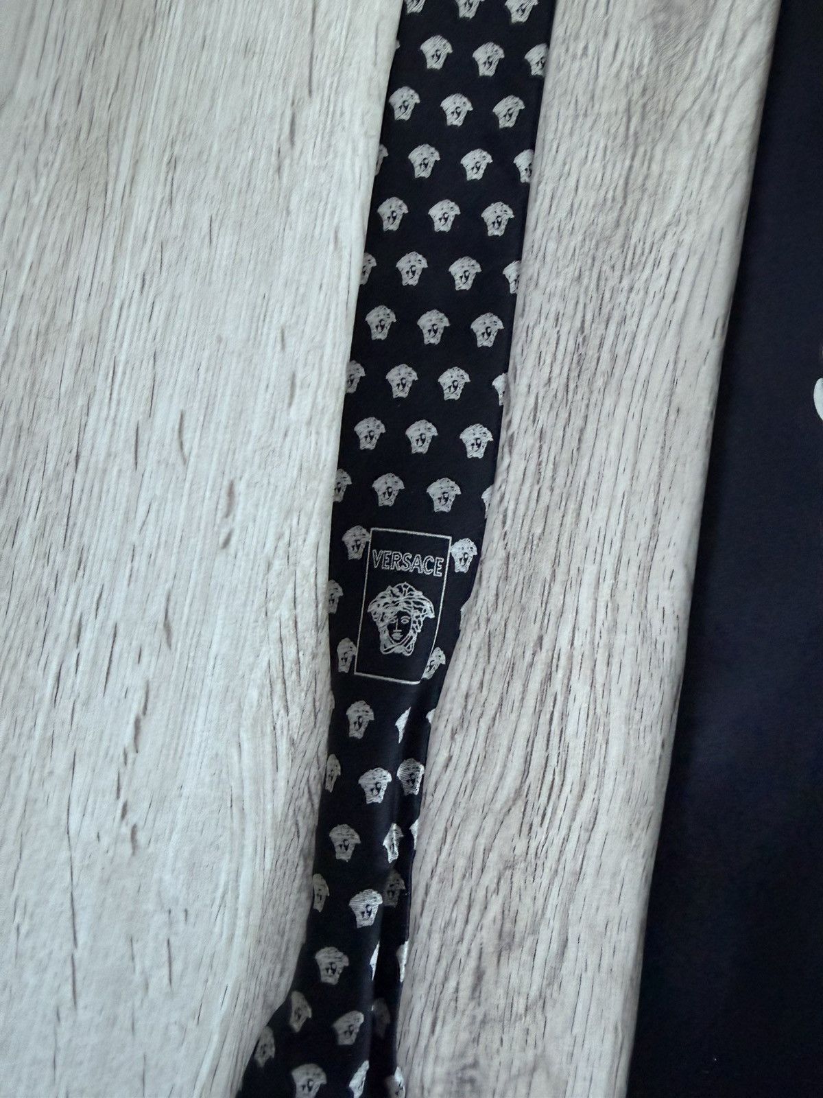 Versace Rare Gianni Versace logo silk tie Size ONE SIZE - 5 Thumbnail