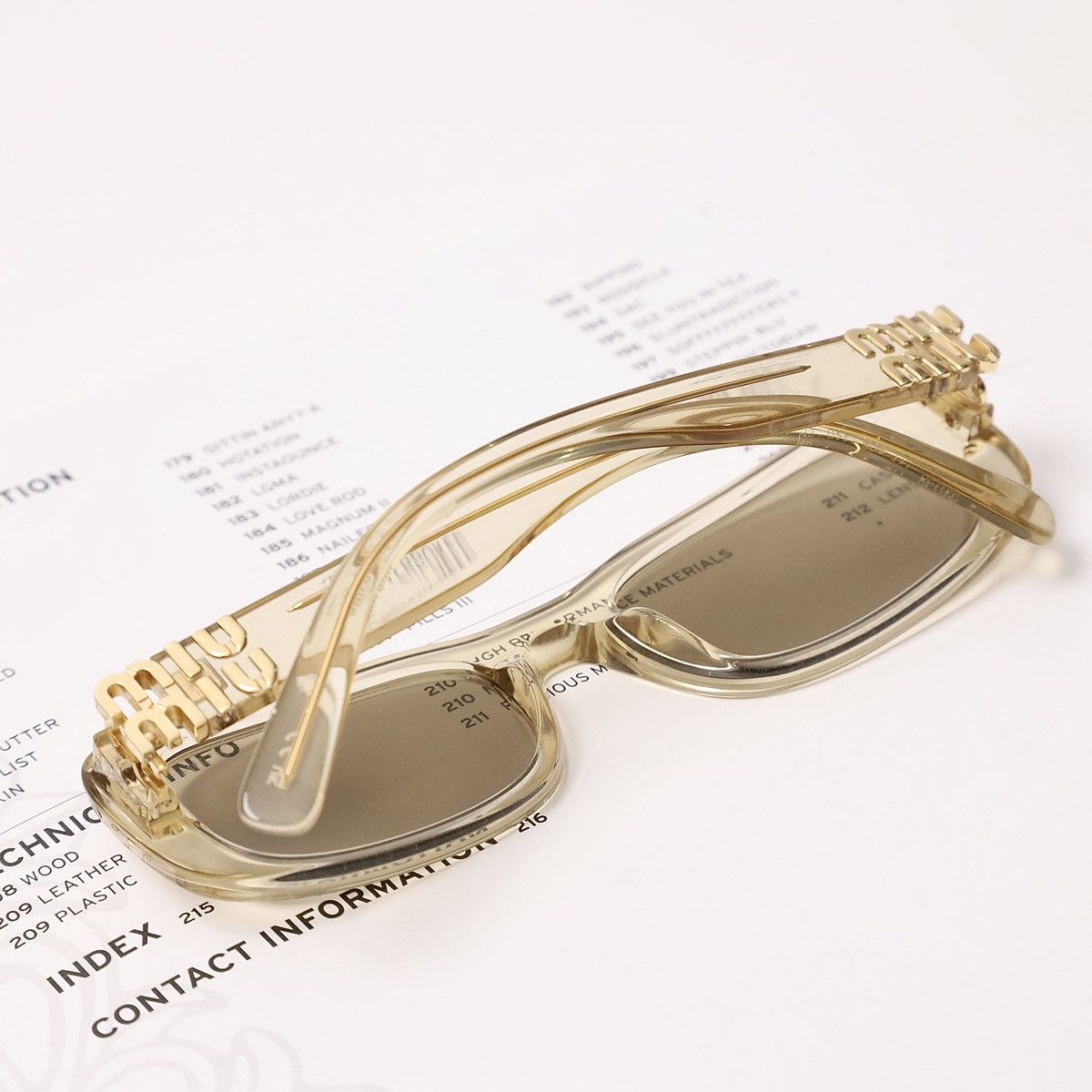 Miu Miu MIU MIU 0MU 08ZS SUNGLASSES Size ONE SIZE - 7 Thumbnail