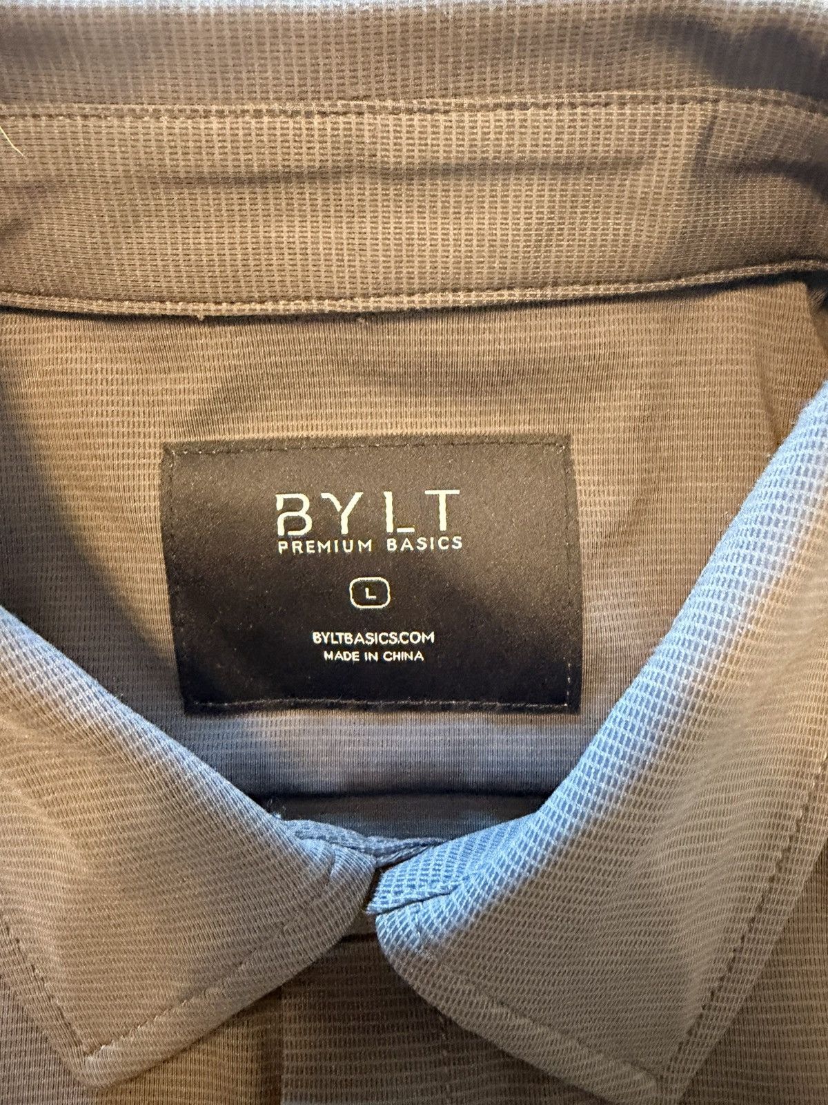 BYLT Premium Basics BYLT button up Tshirt Grey Size US L / EU 52-54 / 3 - 3 Thumbnail