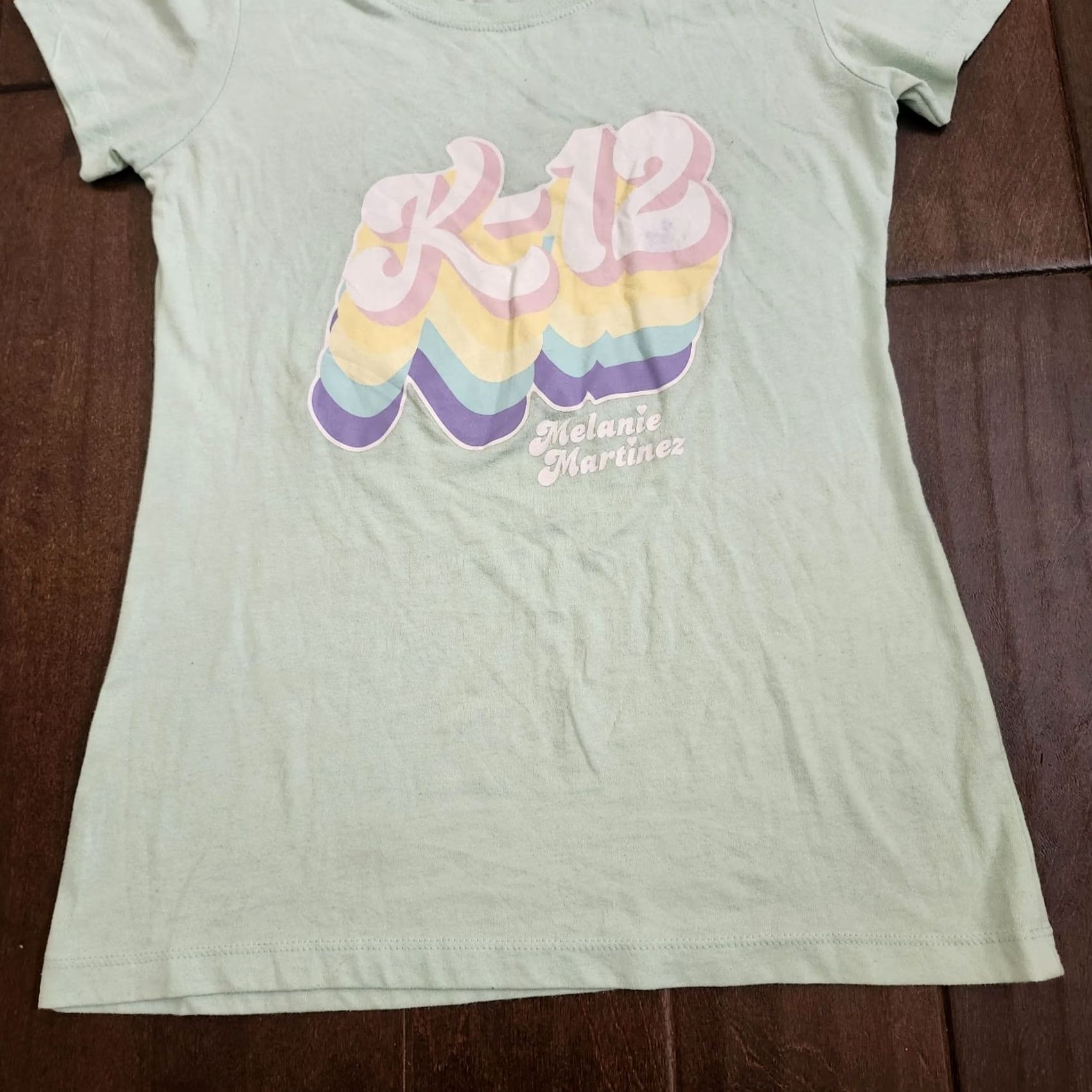 Next Level VINTAGE Melanie Martinez K-12 Pastel Logo Tour T Shirt JUNIOR Womens Size M (STAINS) Size M / US 6-8 / IT 42-44 - 3 Thumbnail