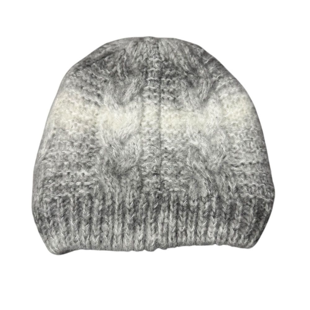 Anthropologie New Anthropologie Ombre Cable Knit Hat With Sherpa Lining Size ONE SIZE - 2 Thumbnail
