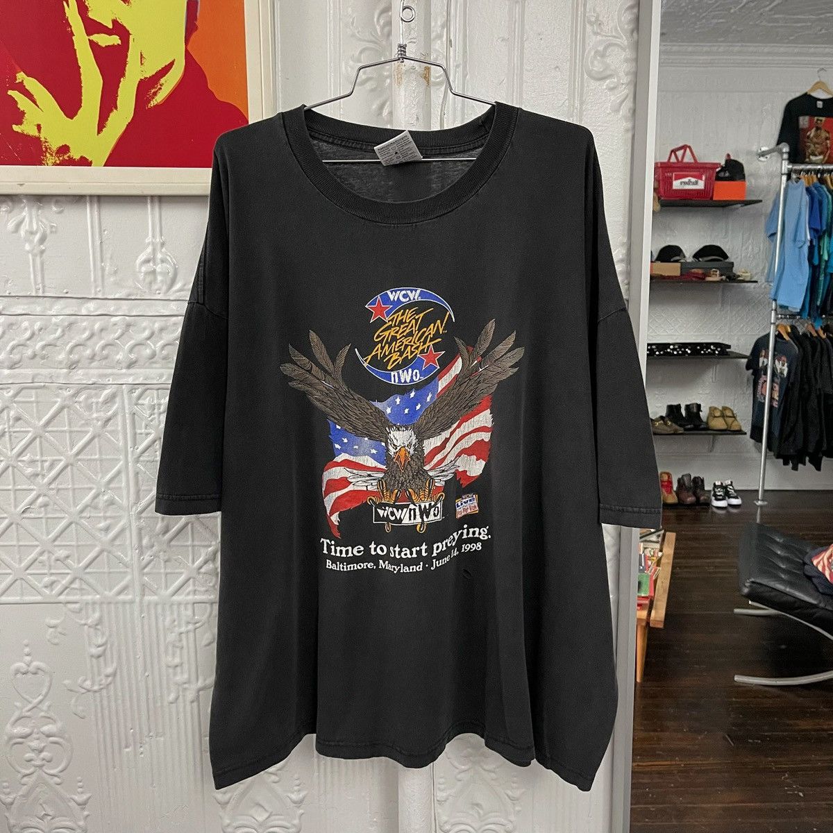 WWE 1990’s WCW nWo graphic tshirt Size US XXL / EU 58 / 5 - 1 Thumbnail