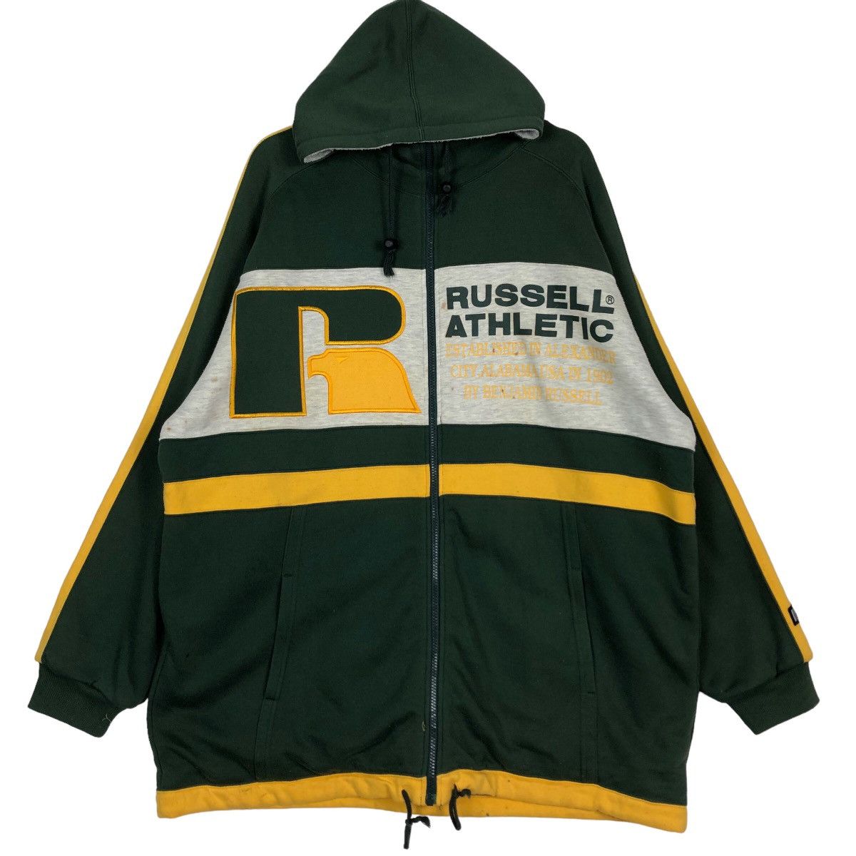Japanese Brand 🔥90’s Rare Vintage Russell Athletic Hoodie Jacket Big Logo Size US L / EU 52-54 / 3 - 2 Thumbnail