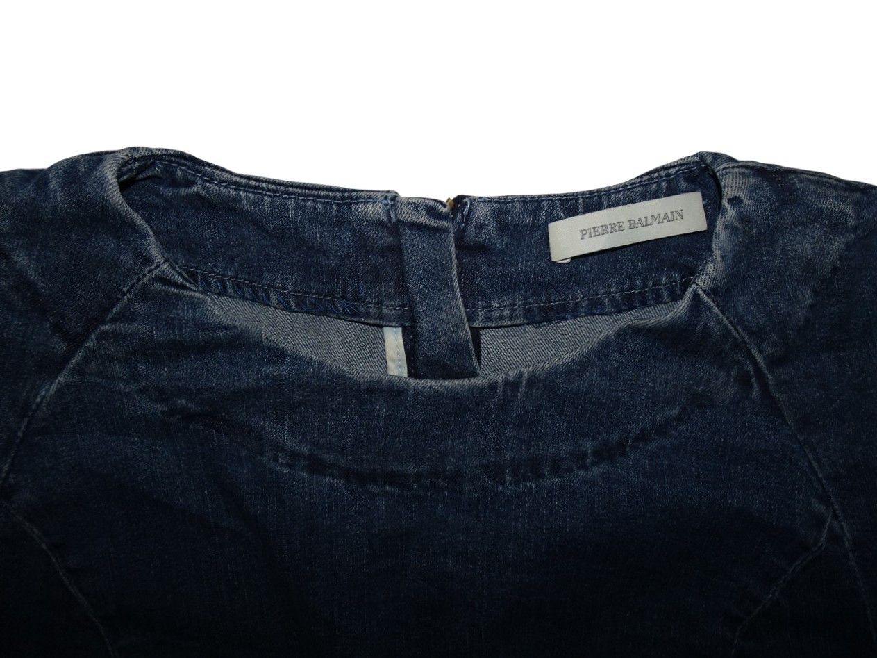 Pierre Balmain Pierre Balmain Long Sleeve Denim Dress Size M / US 6-8 / IT 42-44 - 6 Thumbnail