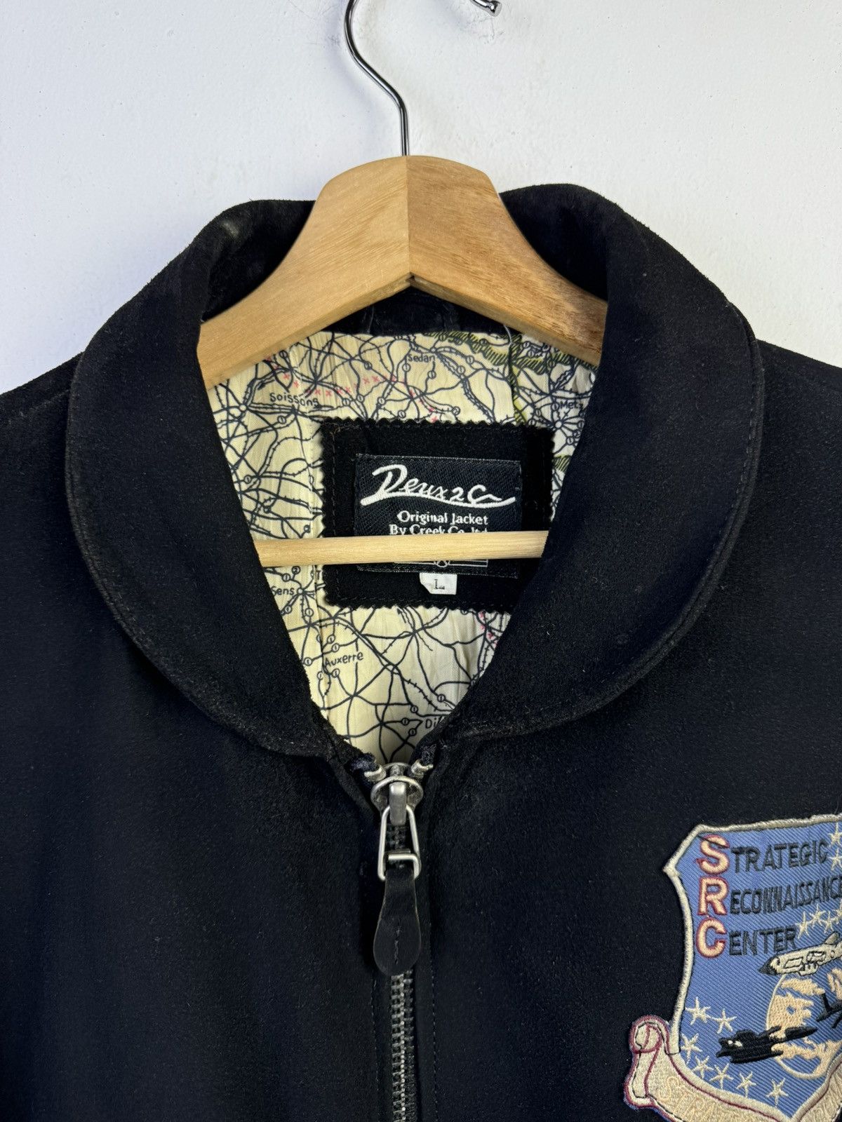Vintage Vintage suede Bomber Deuxas Original Jacket By Creek Co,ltd Size US L / EU 52-54 / 3 - 5 Thumbnail