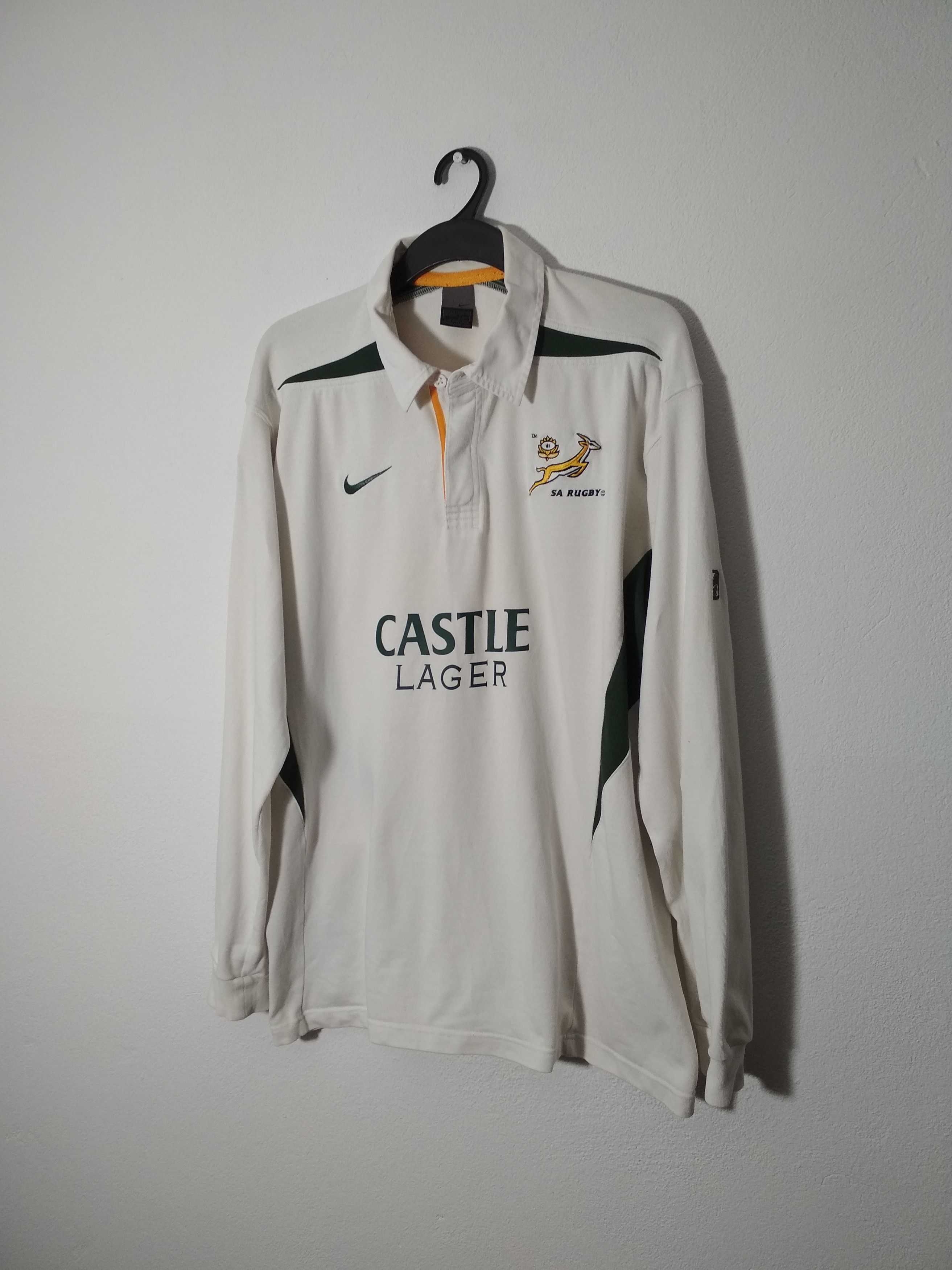 Nike Vintage Nike Castle Lager SA Rugby Polo Shirt longsleeve XXL Size US XXL / EU 58 / 5 - 2 Thumbnail