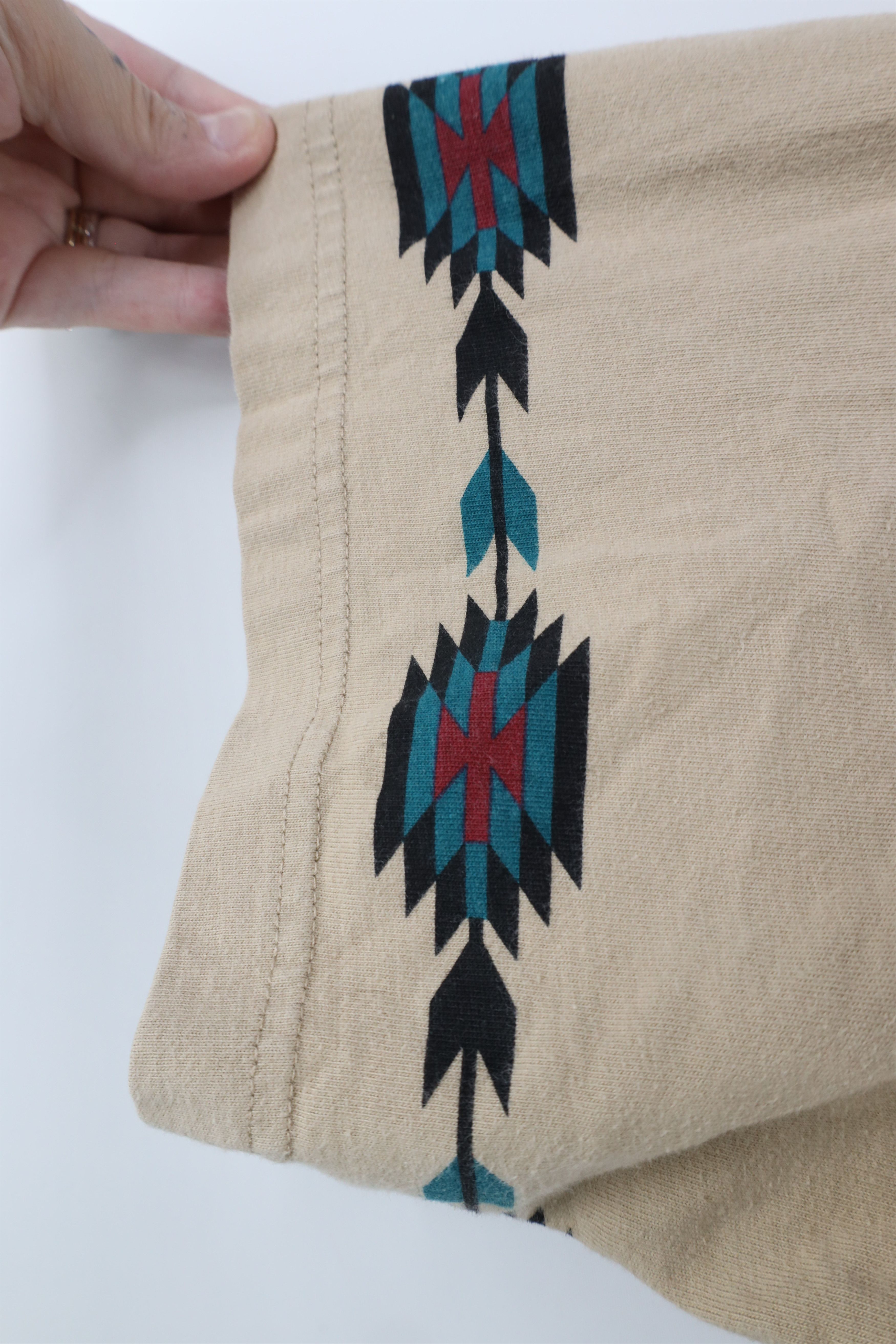 Vintage Vintage 90s Streetwear Southwestern Collared Polo Shirt Size US XXL / EU 58 / 5 - 5 Thumbnail