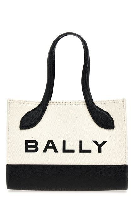 Bally BALLY Black/White Canvas Top Handle Bag New Size ONE SIZE - 4 Thumbnail