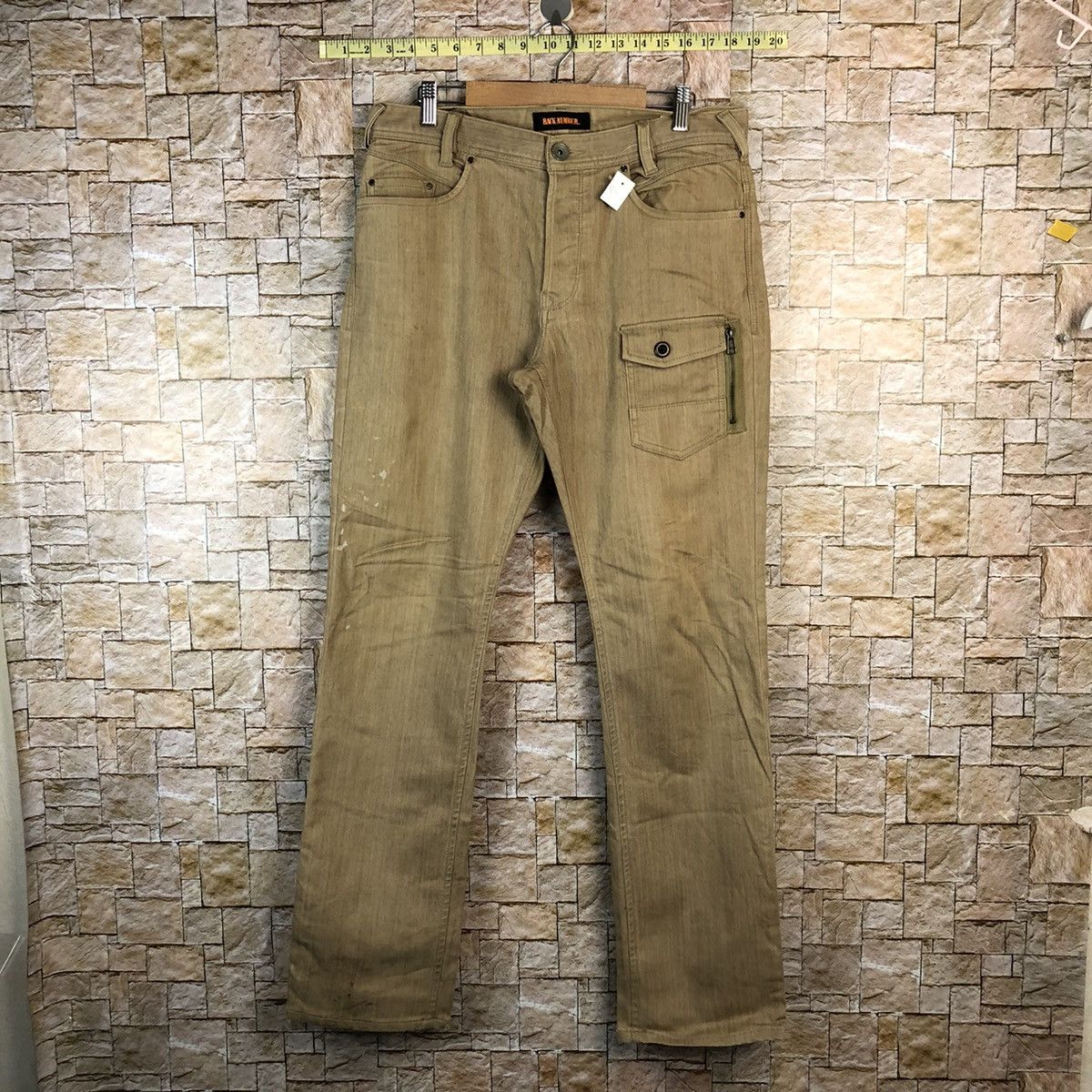 Japanese Brand Back Number Brown Cargo Multipocket Pants #A1155 Size US 32 / EU 48 - 1 Thumbnail