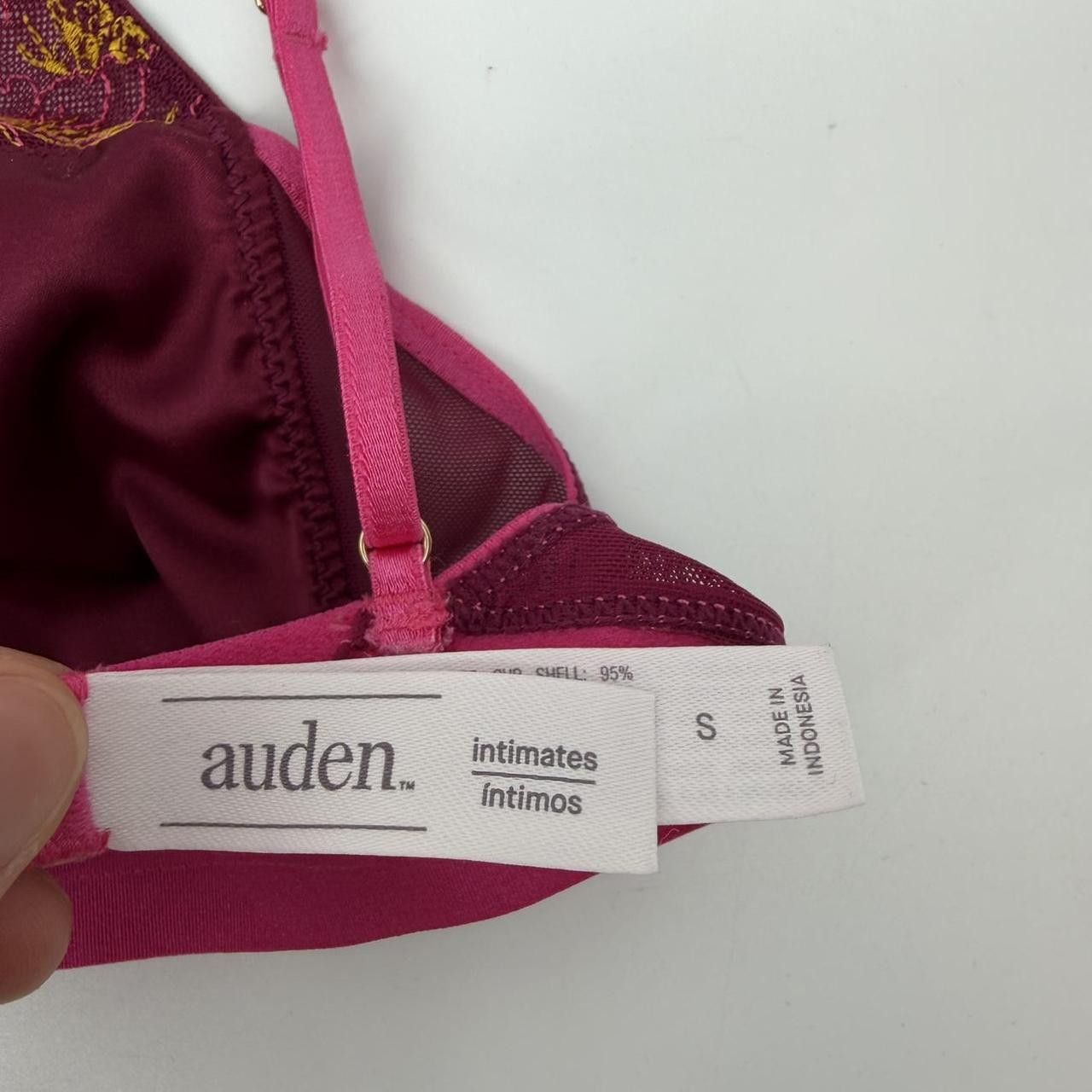 Alden Auden Lace Trim Wireless Unlined Bralette Size Small Size ONE SIZE - 3 Thumbnail