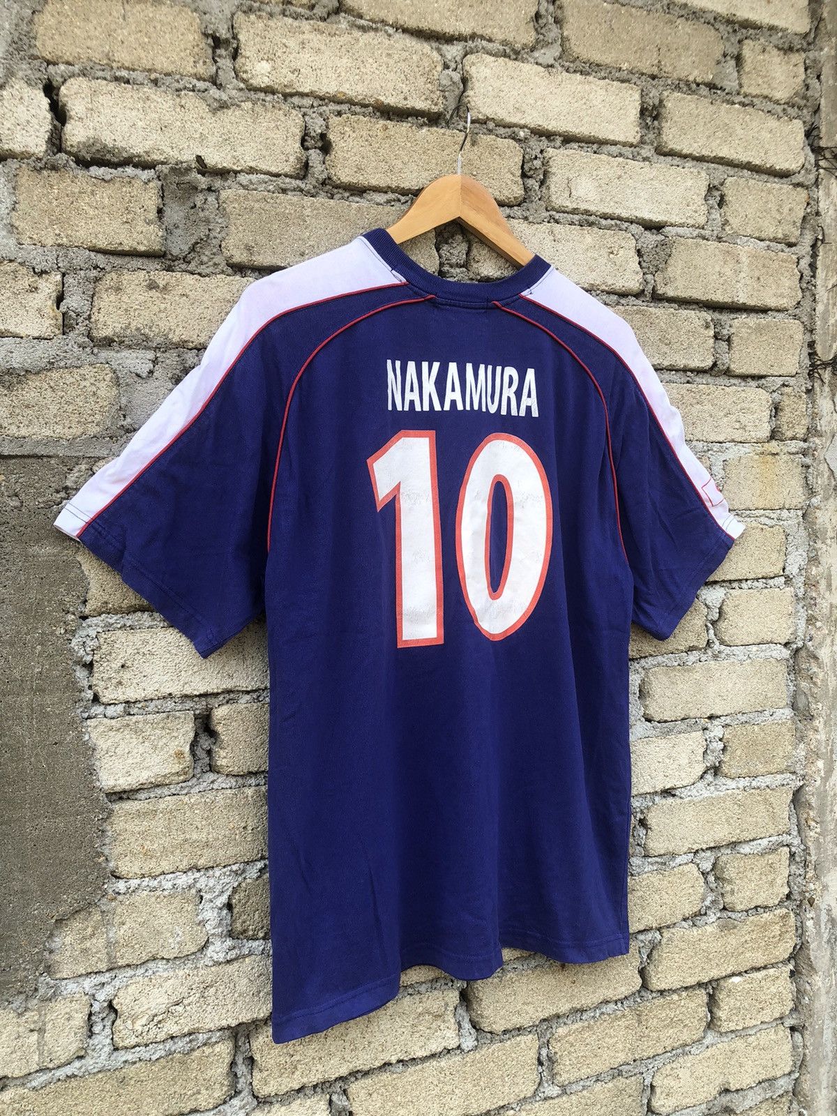 Japanese Brand × Vintage vintage JFA Japan Football Nakamura #10 Tshirts Size US L / EU 52-54 / 3 - 13 Thumbnail
