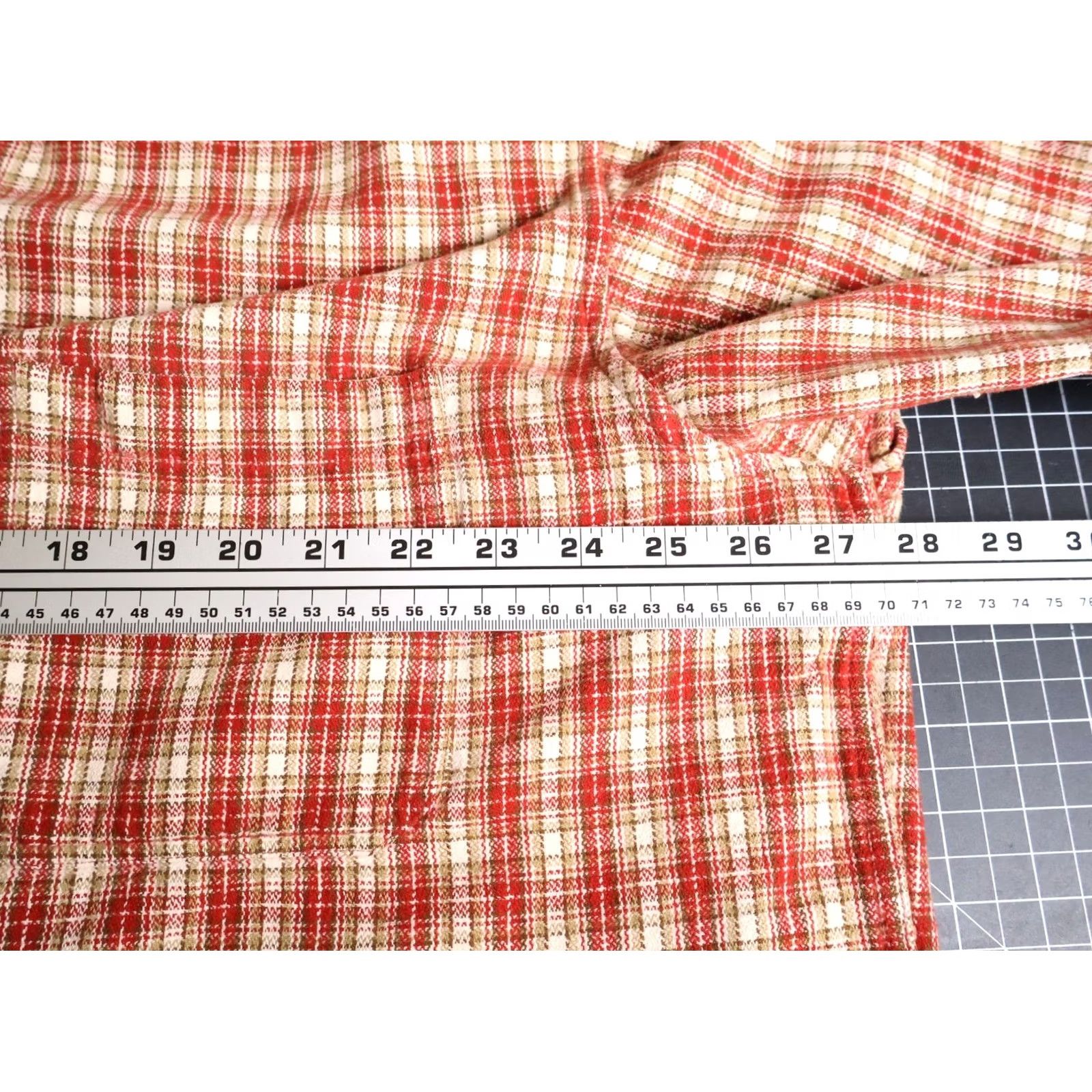 Vintage VINTAGE Structure Shirt Men's XL Plaid Red Oversized Relaxed Fit Flannel 90s Grunge Hipster Retro Casual Workwear Button-Up Size US XL / EU 56 / 4 - 5 Thumbnail