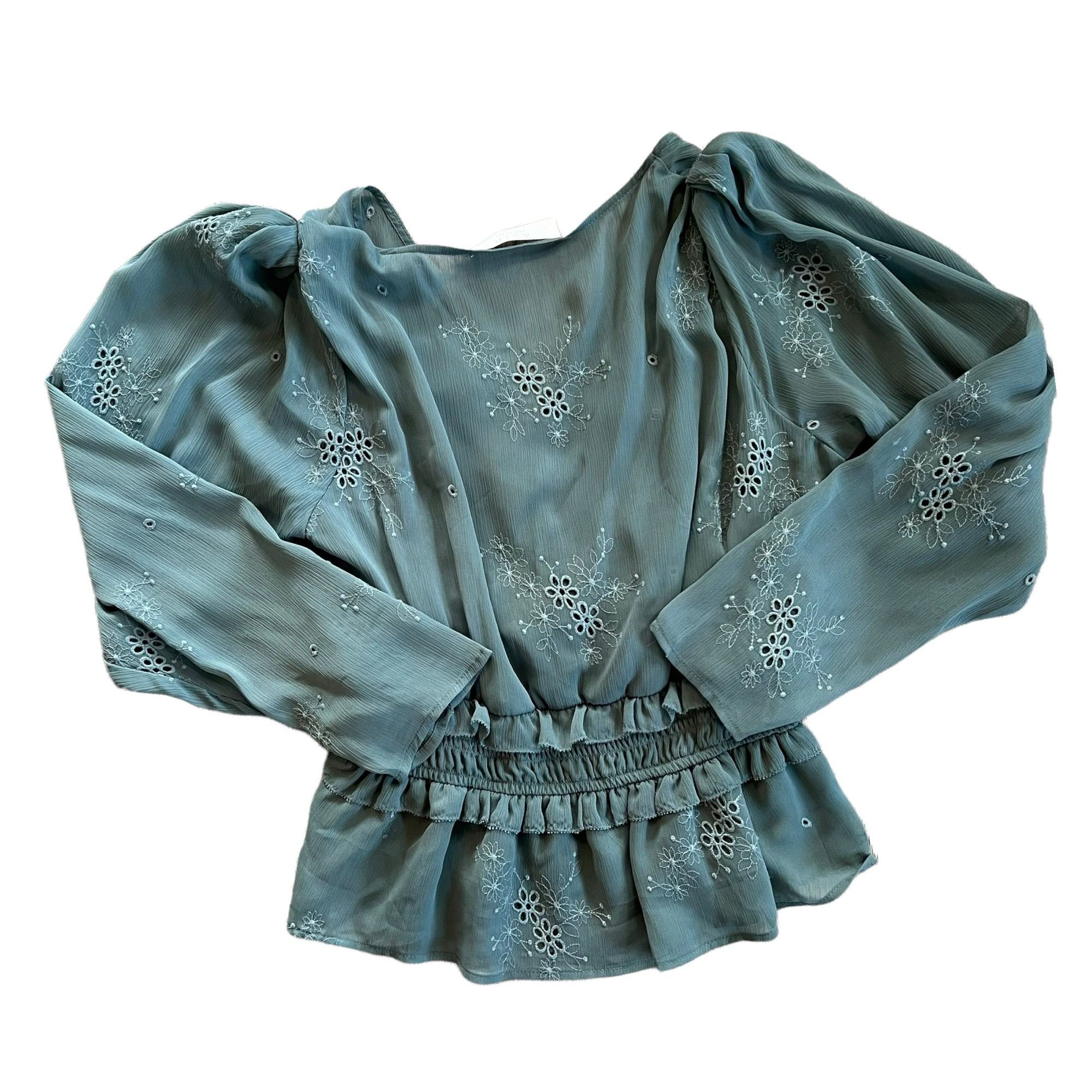ASTR The Label ASTR The Label Floral Embroidered Boho Babydoll Top L Size L / US 10 / IT 46 - 7 Thumbnail