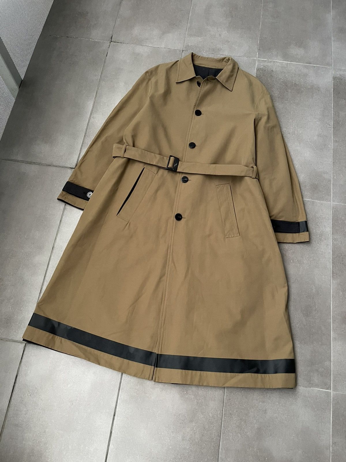 Neil Barrett !DS! AW23 Neil Barrett Minimalist Reversible Trench Coat Size US M / EU 48-50 / 2 - 8 Thumbnail
