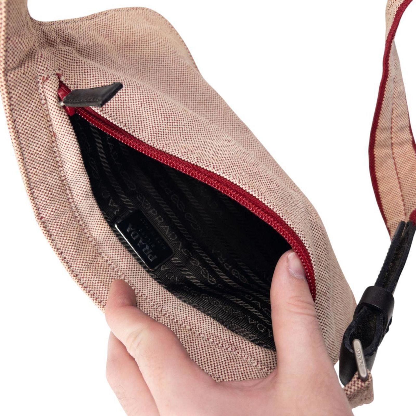 Prada Vintage 199 Prada Canvas Waist Bag Size ONE SIZE - 4 Thumbnail