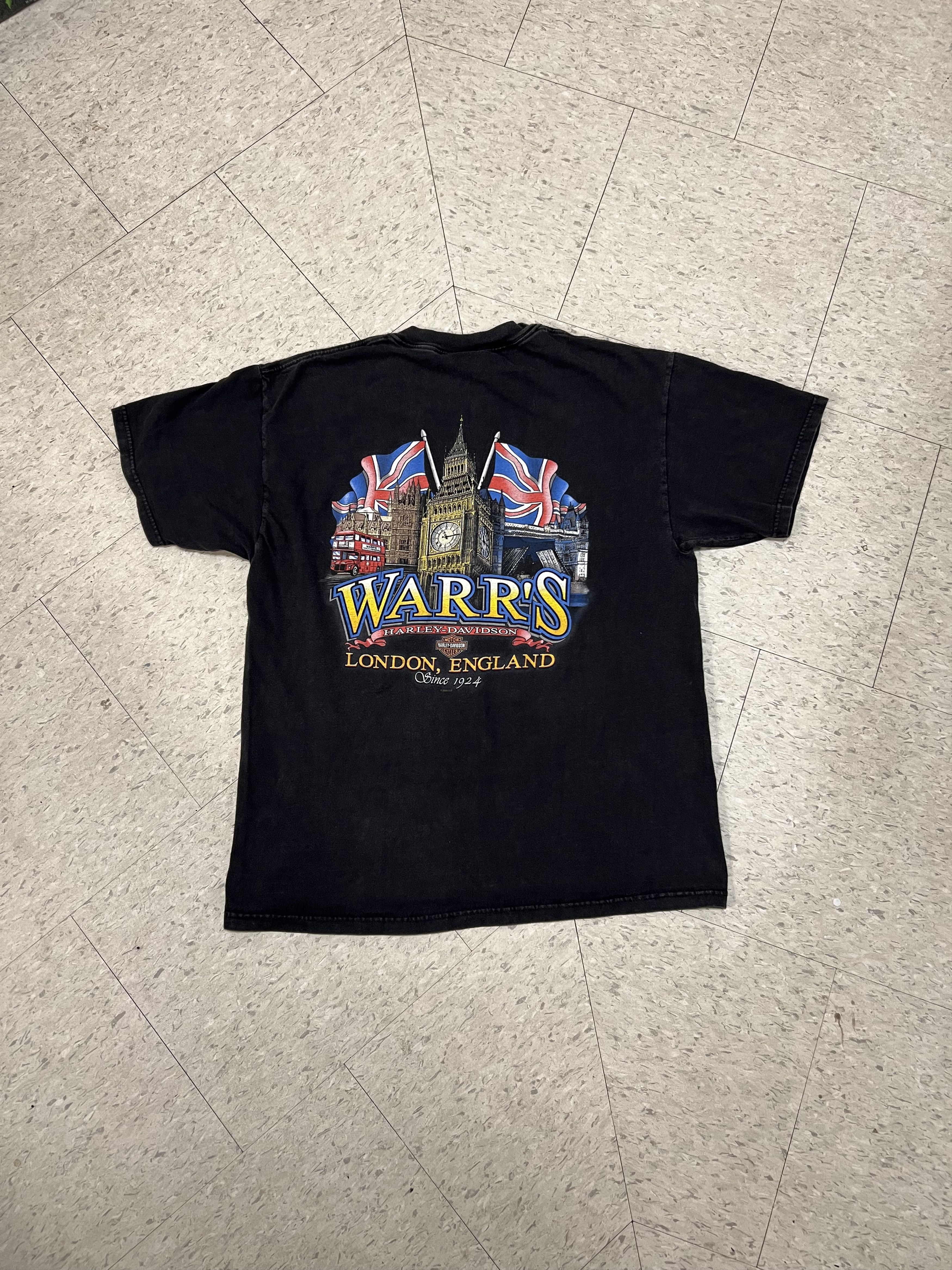 Harley Davidson × Vintage Harley Davidson Vintage 2000's London T-shirt Size US L / EU 52-54 / 3 - 3 Thumbnail