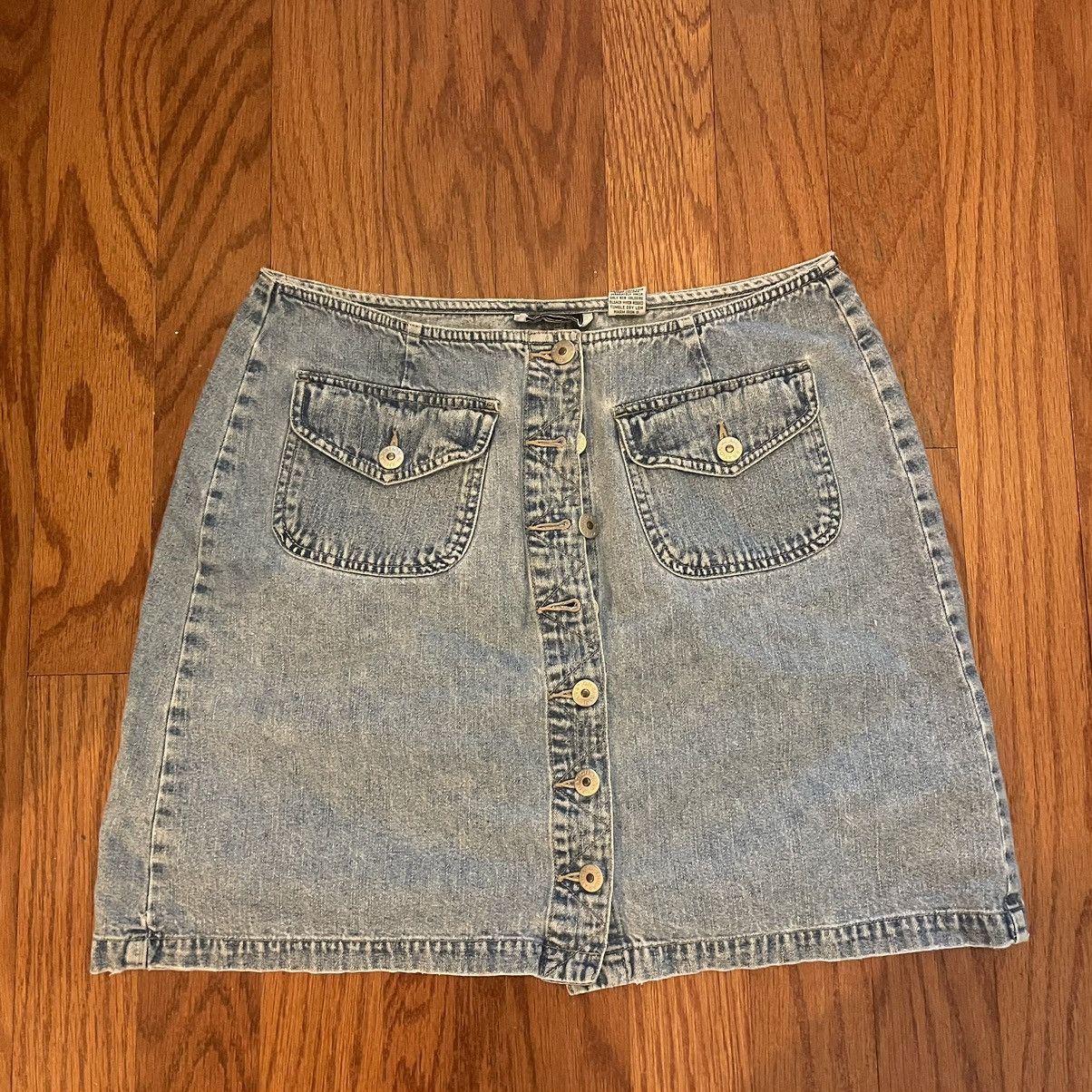 Vintage Xhilaratiam Y2K Jean skirt Size 34" / US 12 / IT 48 - 1 Thumbnail