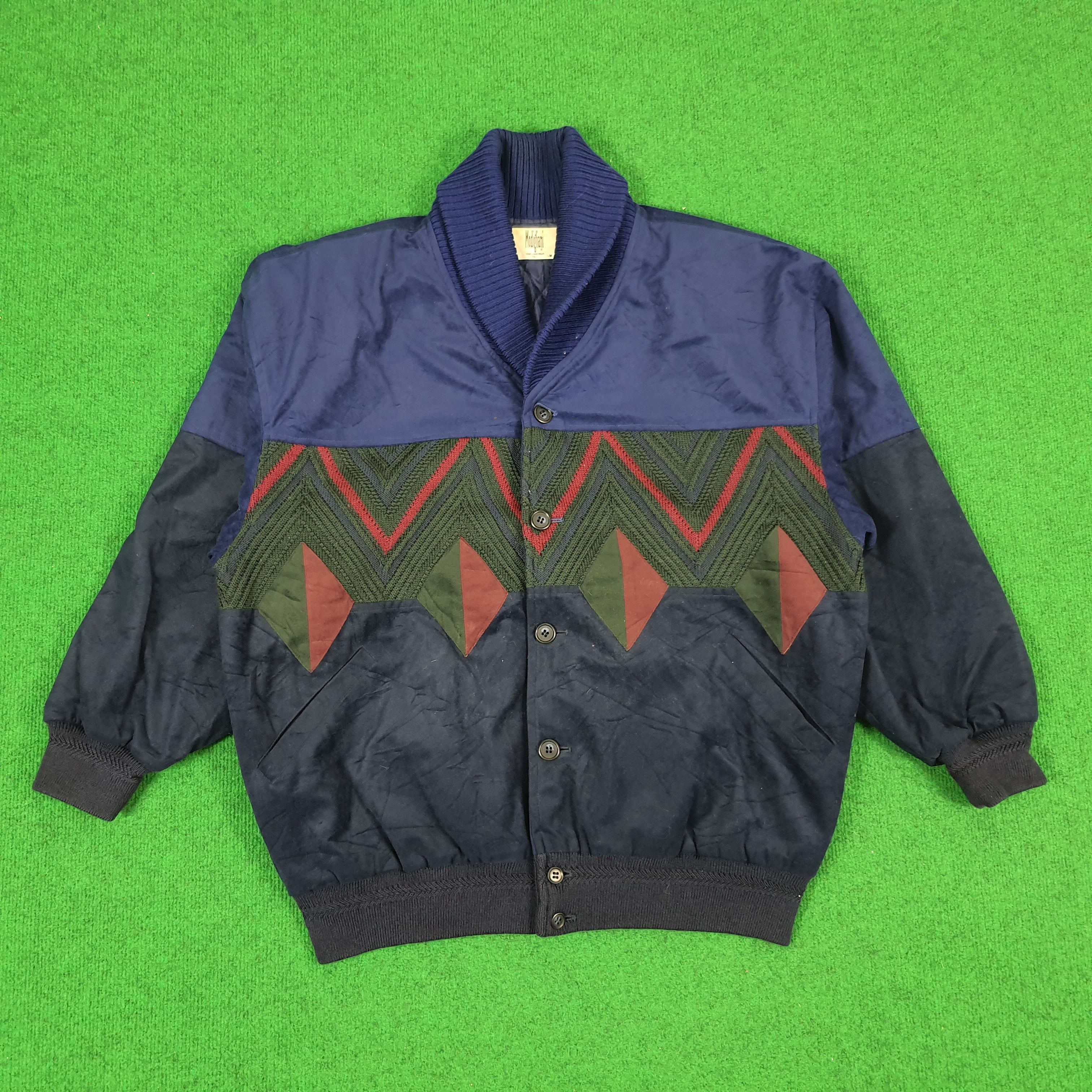 Other Vintage Modigliani Italian Designer Knitted Jacket Size US XL / EU 56 / 4 - 1 Thumbnail